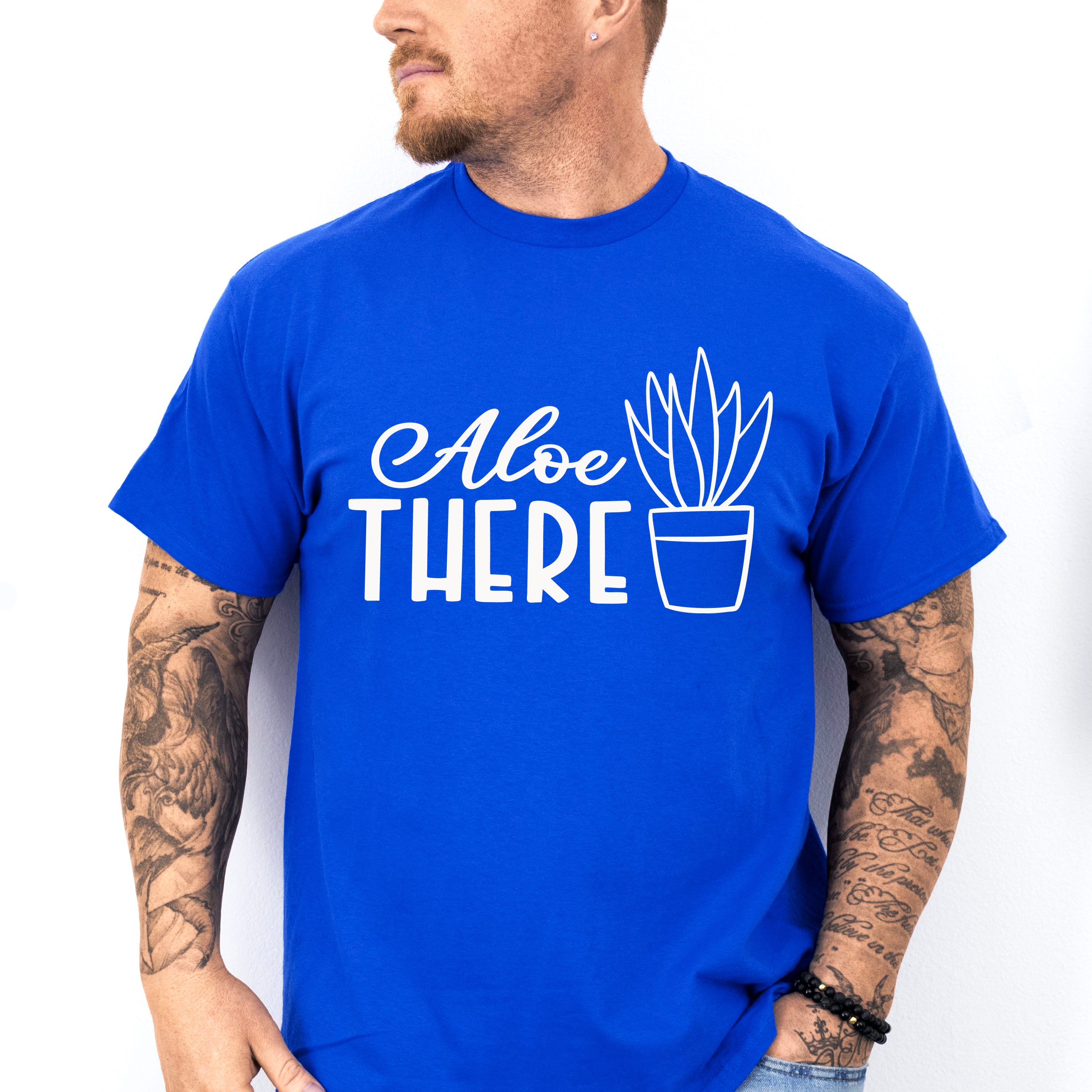 Aloe There - Plants Unisex Crewneck T-Shirt Sweatshirt Hoodie