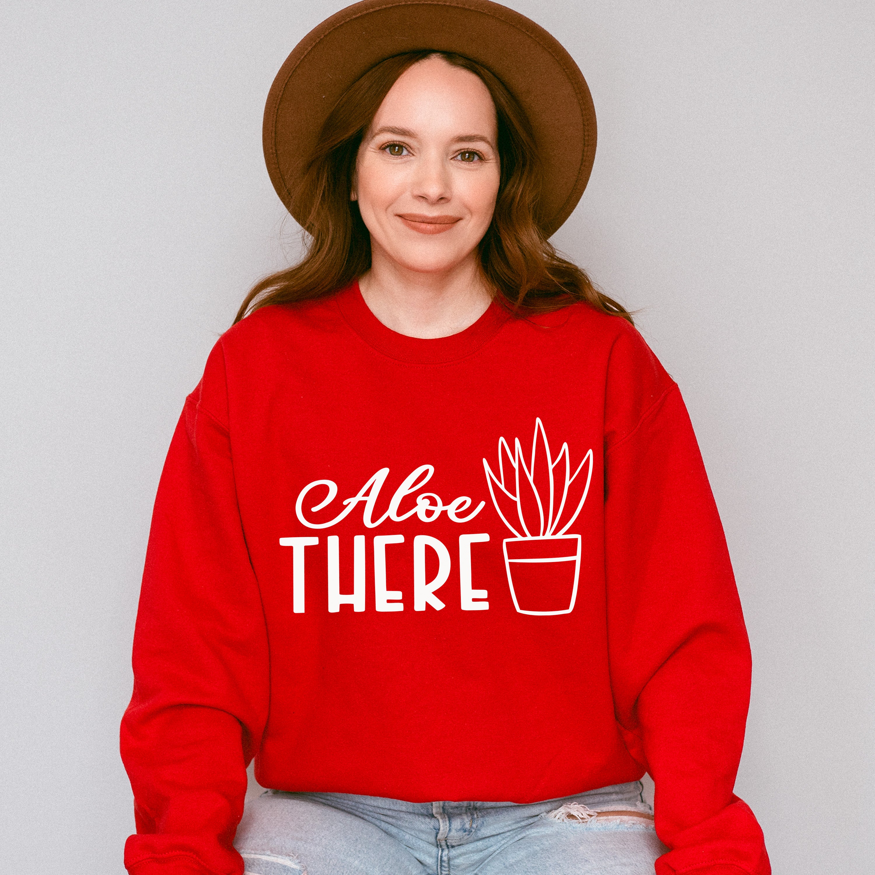 Aloe There - Plants Unisex Crewneck T-Shirt Sweatshirt Hoodie