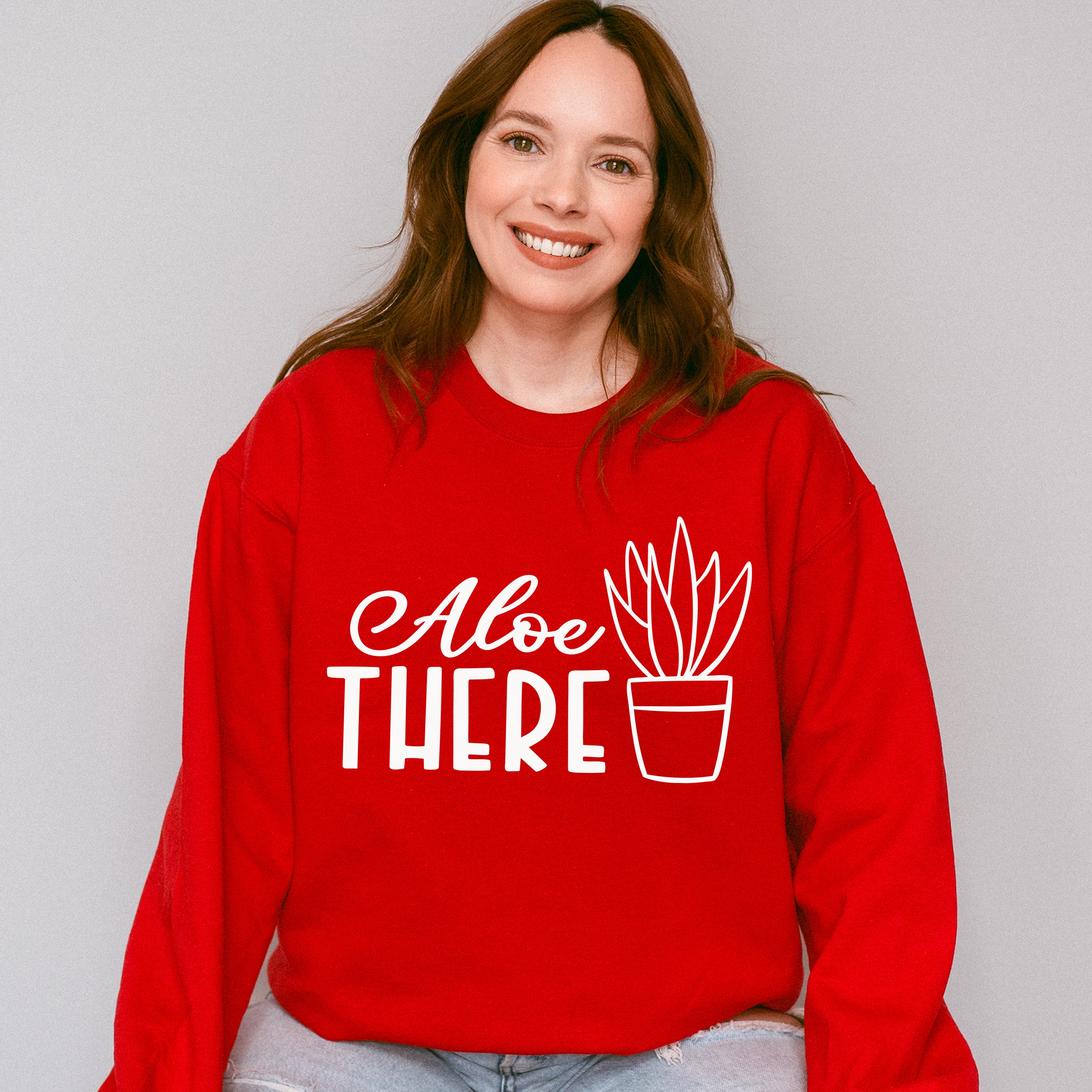 Aloe There - Plants Unisex Crewneck T-Shirt Sweatshirt Hoodie