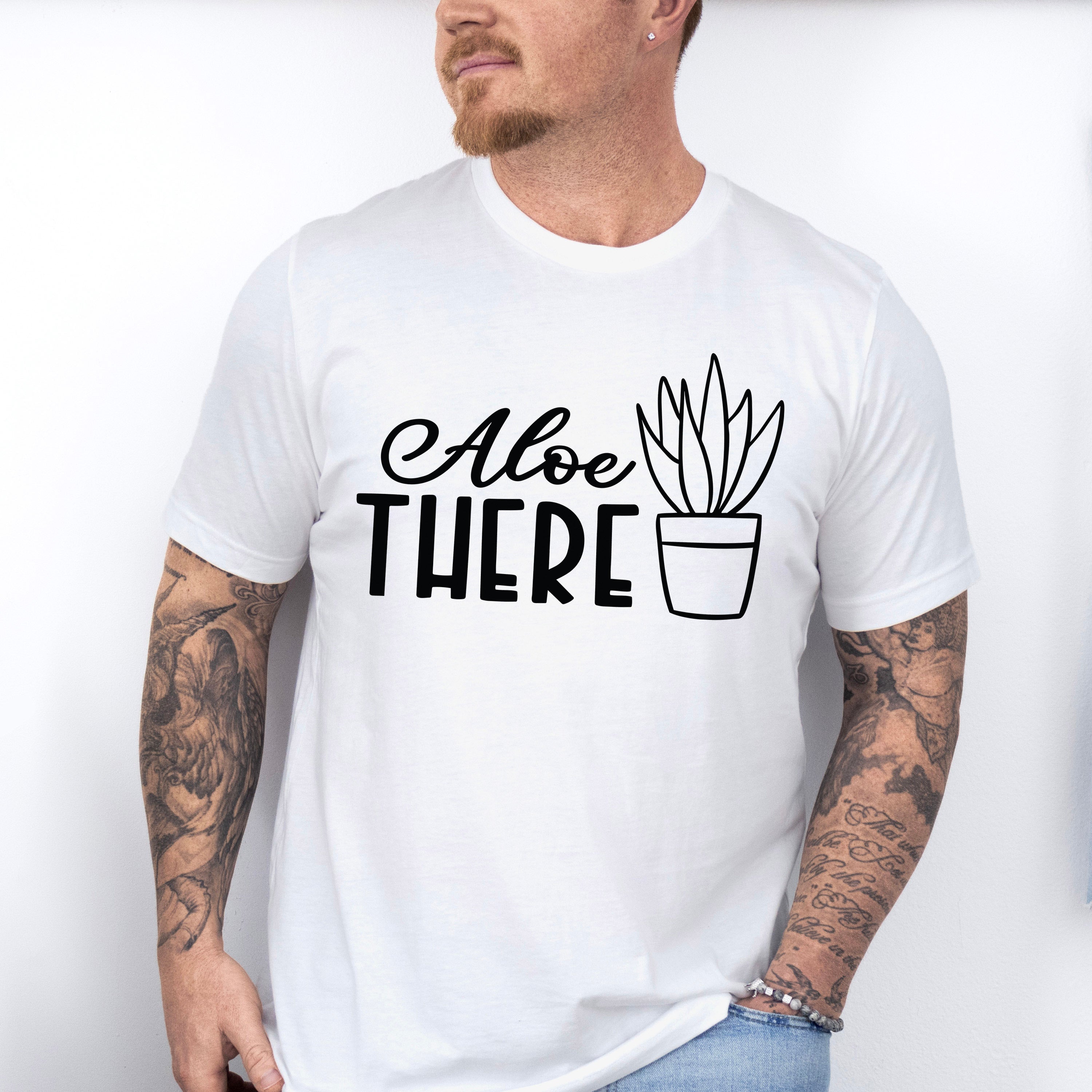 Aloe There - Plants Unisex Crewneck T-Shirt Sweatshirt Hoodie