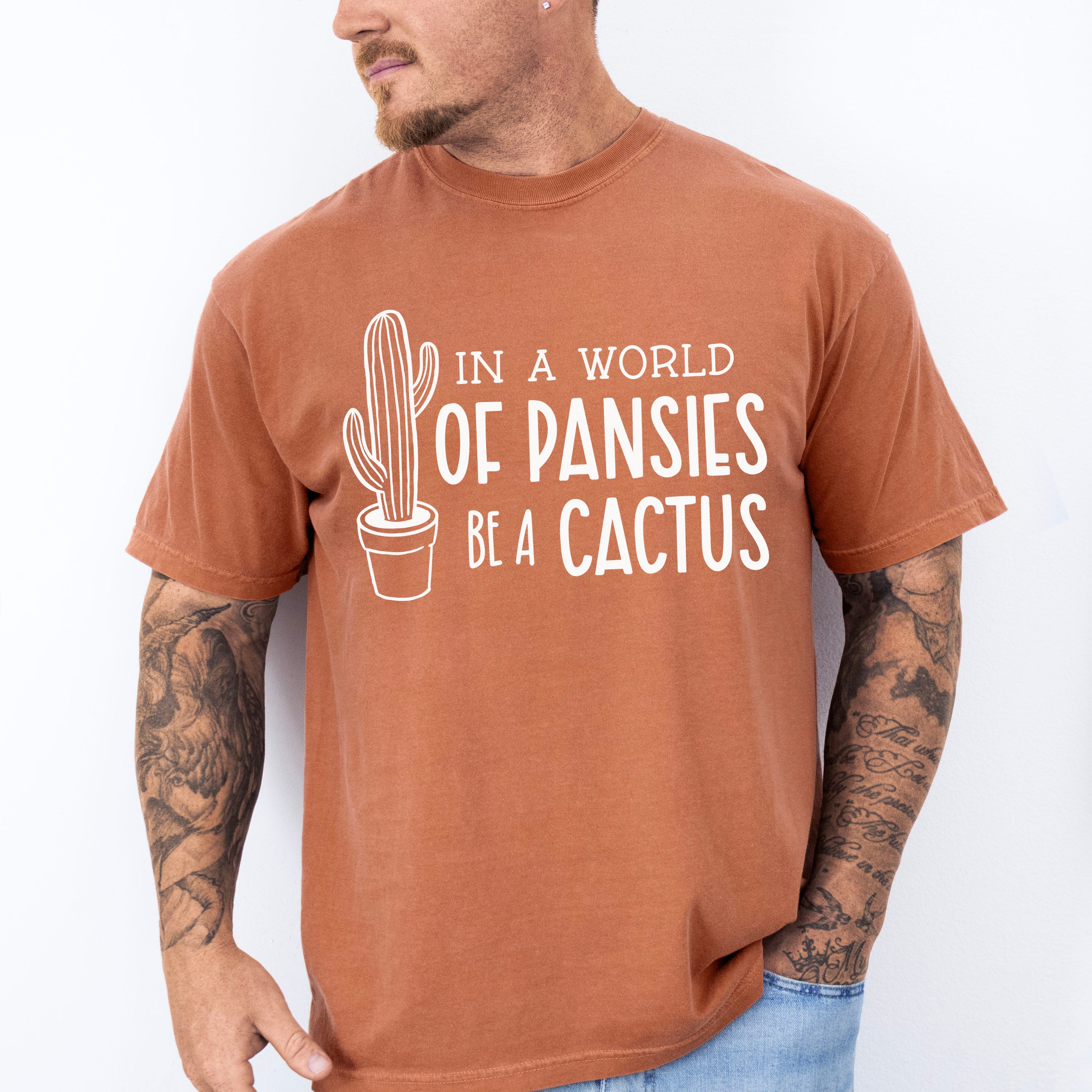 Be A Cactus - Plants Unisex Crewneck T-Shirt Sweatshirt Hoodie