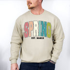 Spring Est. March - Spring Unisex Crewneck T-Shirt Sweatshirt Hoodie