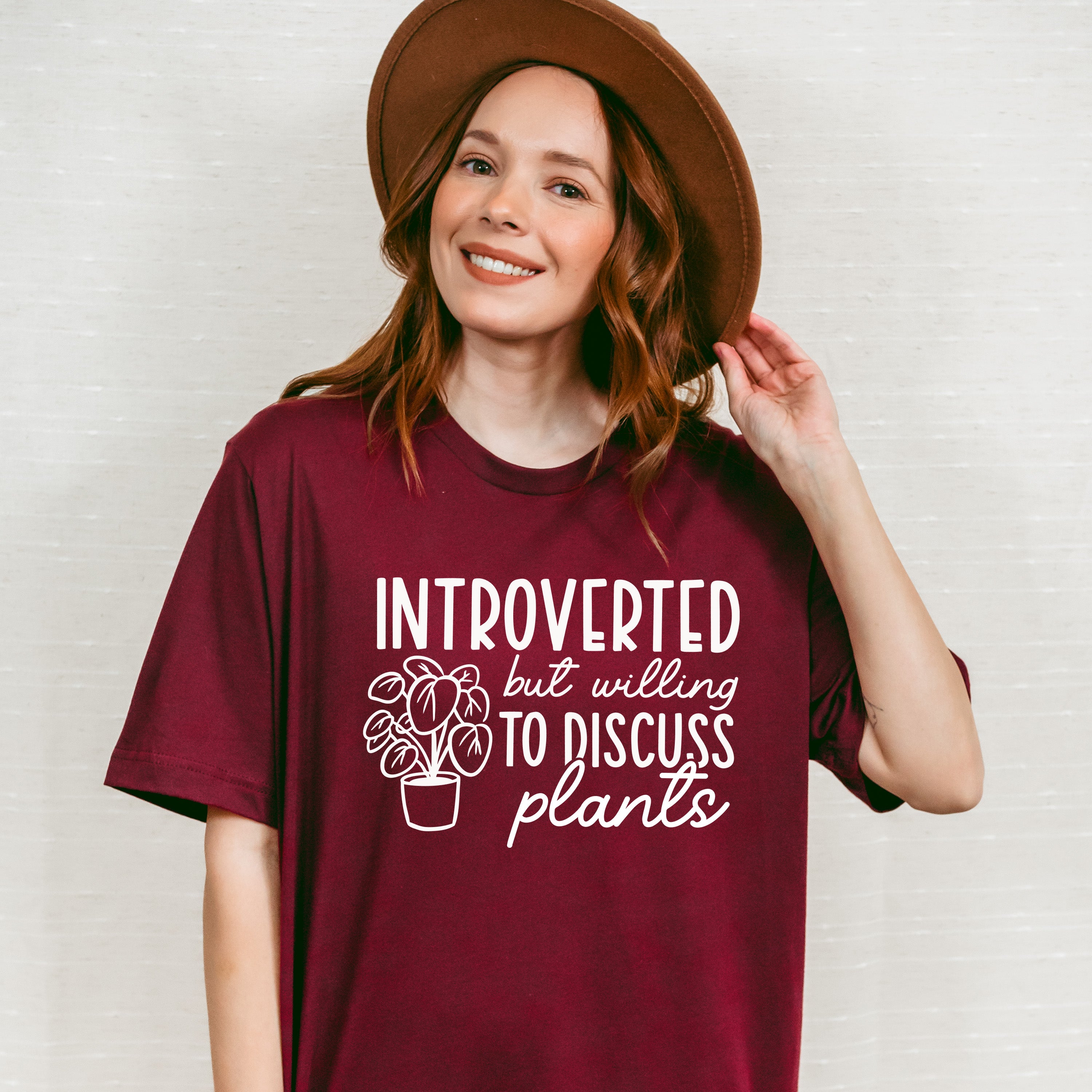 Introverted But - Plants Unisex Crewneck T-Shirt Sweatshirt Hoodie