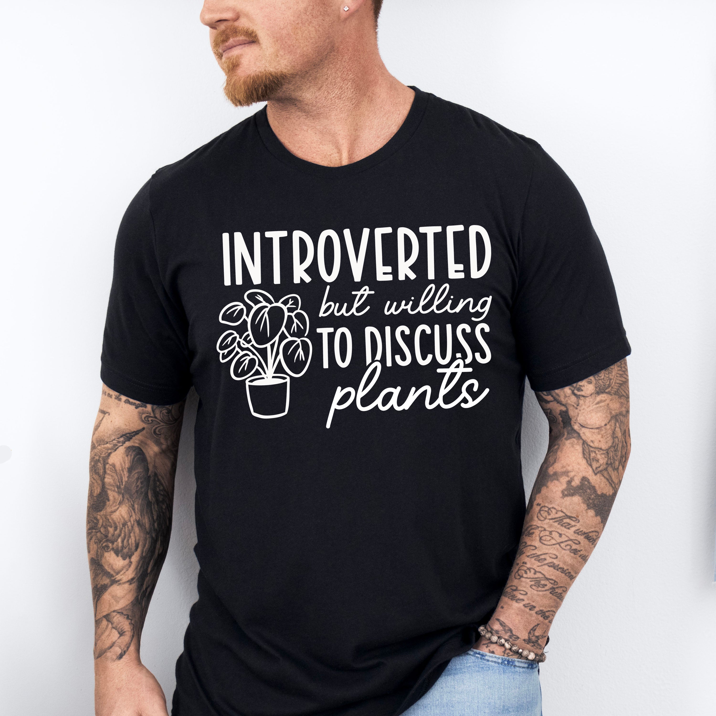Introverted But - Plants Unisex Crewneck T-Shirt Sweatshirt Hoodie