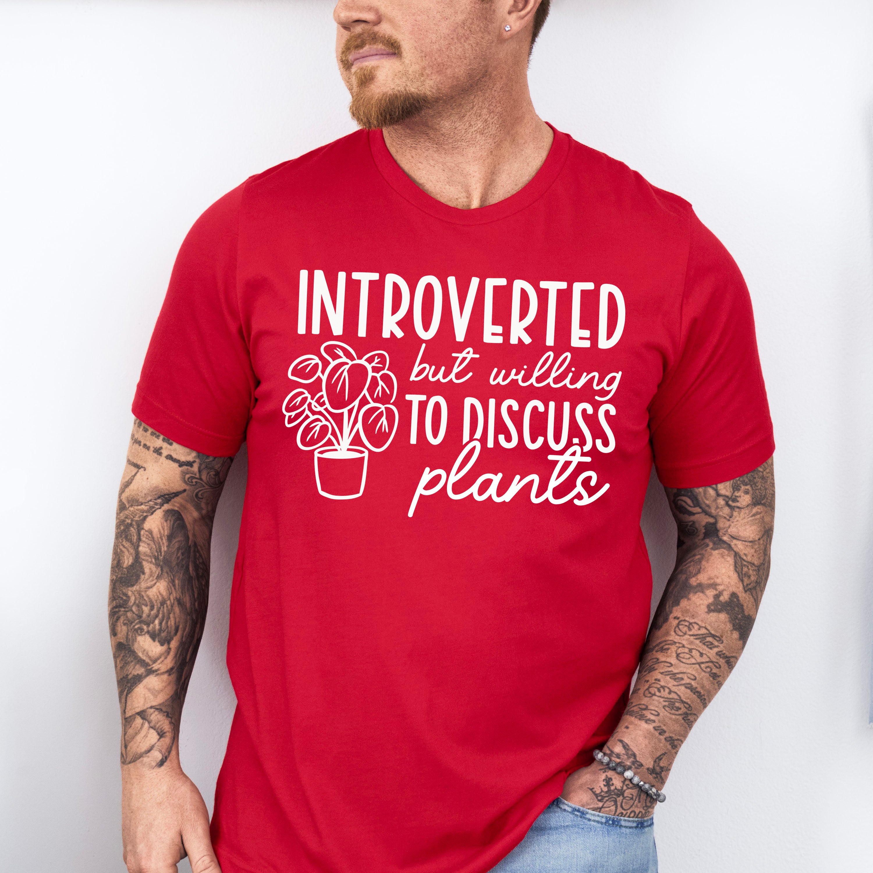 Introverted But - Plants Unisex Crewneck T-Shirt Sweatshirt Hoodie