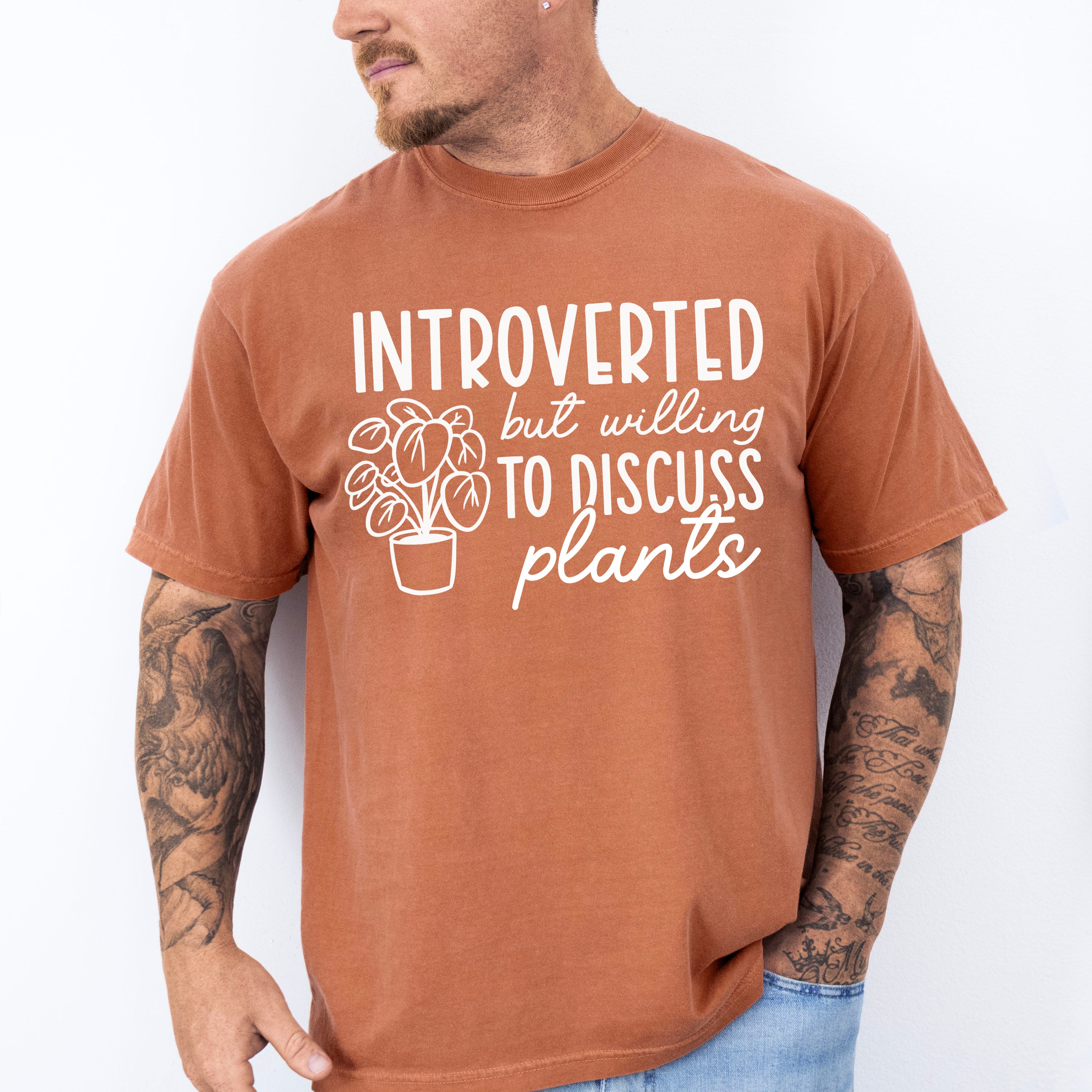 Introverted But - Plants Unisex Crewneck T-Shirt Sweatshirt Hoodie