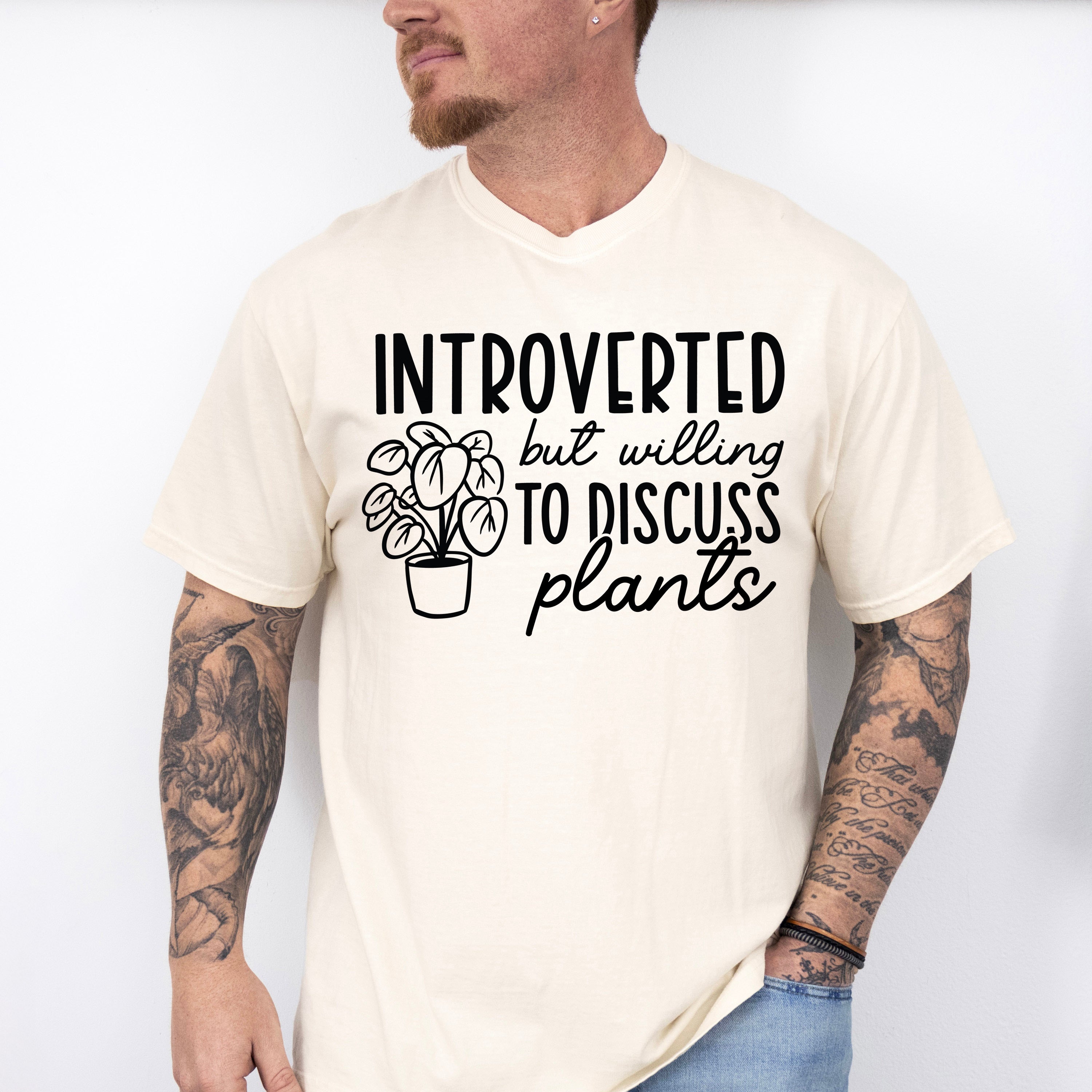 Introverted But - Plants Unisex Crewneck T-Shirt Sweatshirt Hoodie