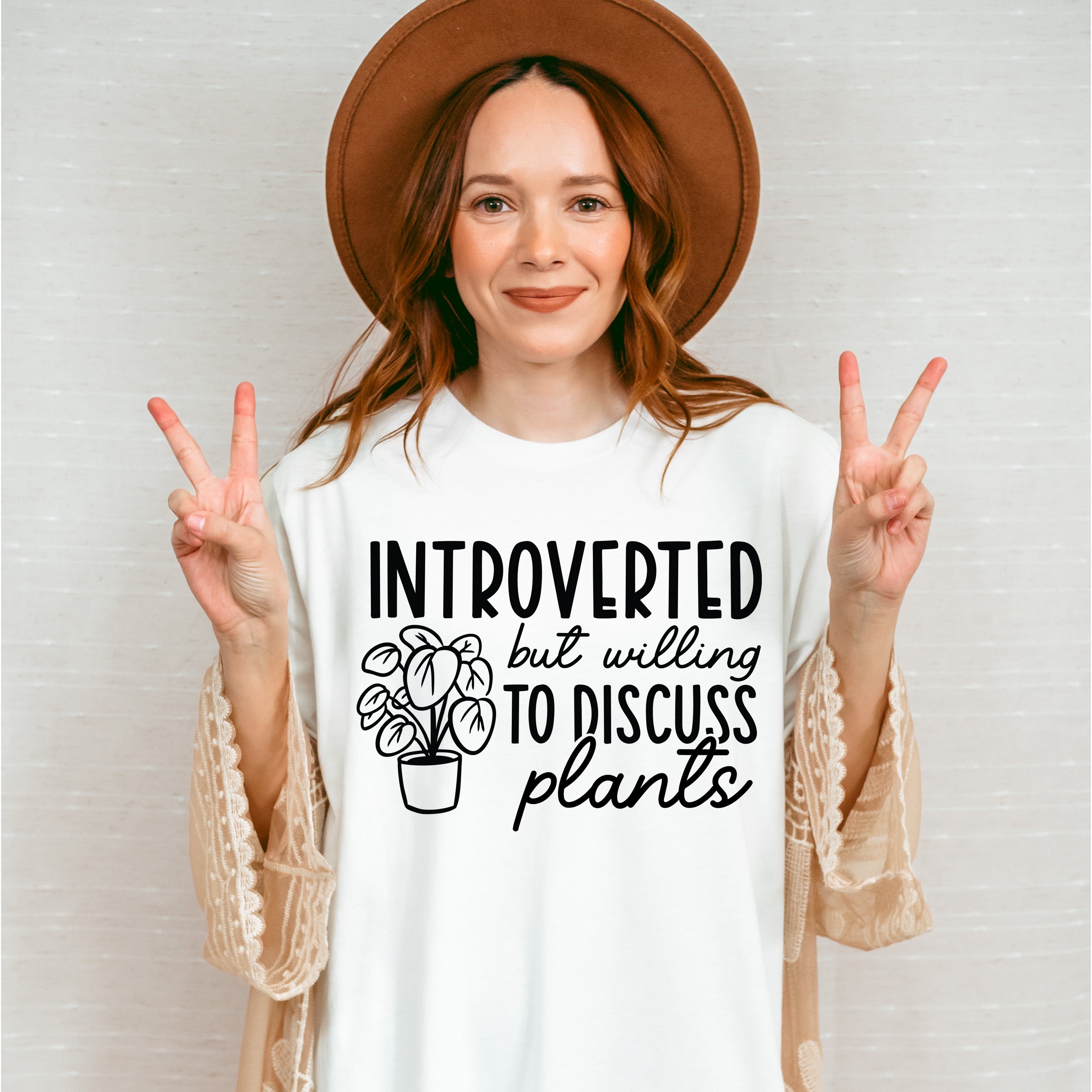 Introverted But - Plants Unisex Crewneck T-Shirt Sweatshirt Hoodie