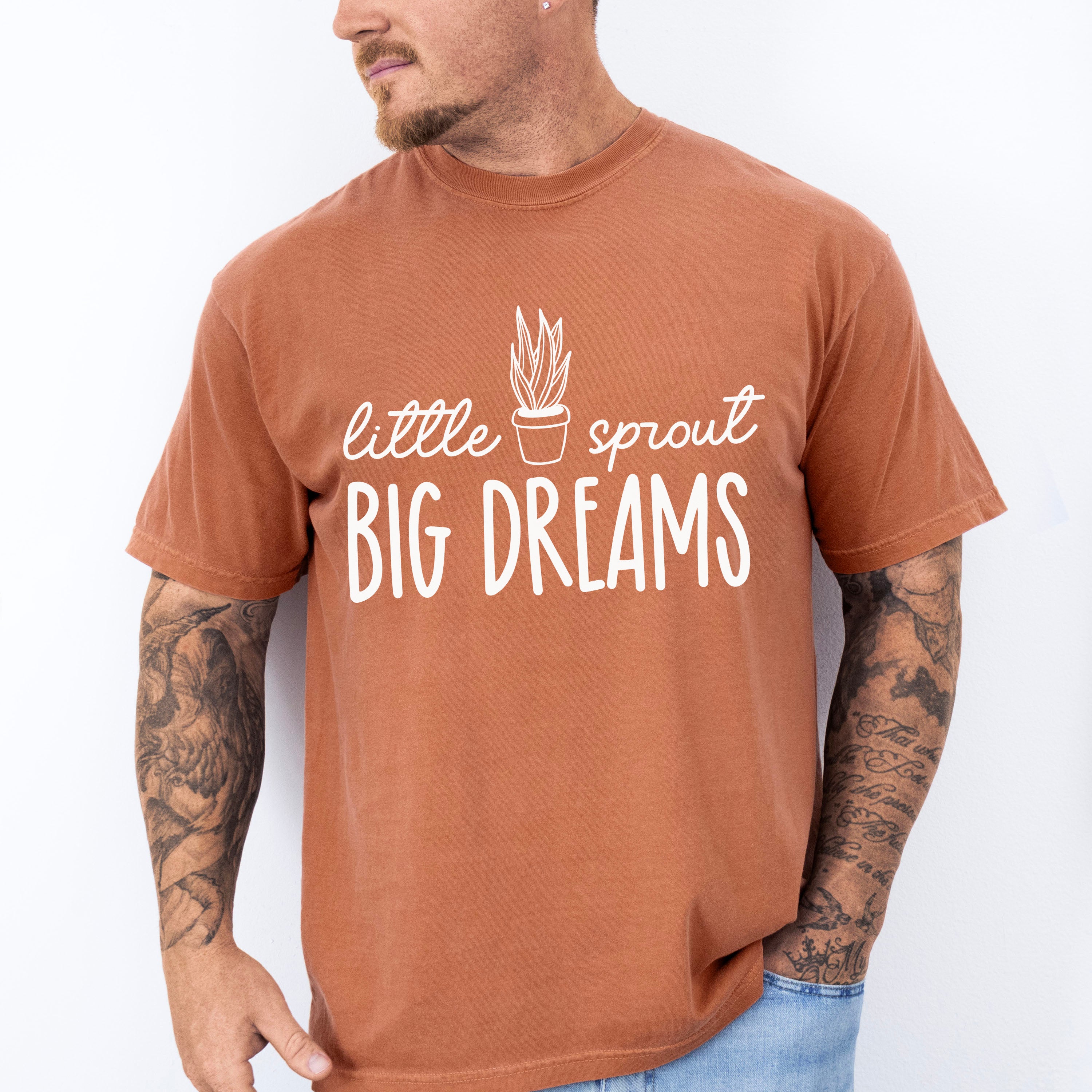 Little Sprout Big Dreams - Plants Unisex Crewneck T-Shirt Sweatshirt Hoodie