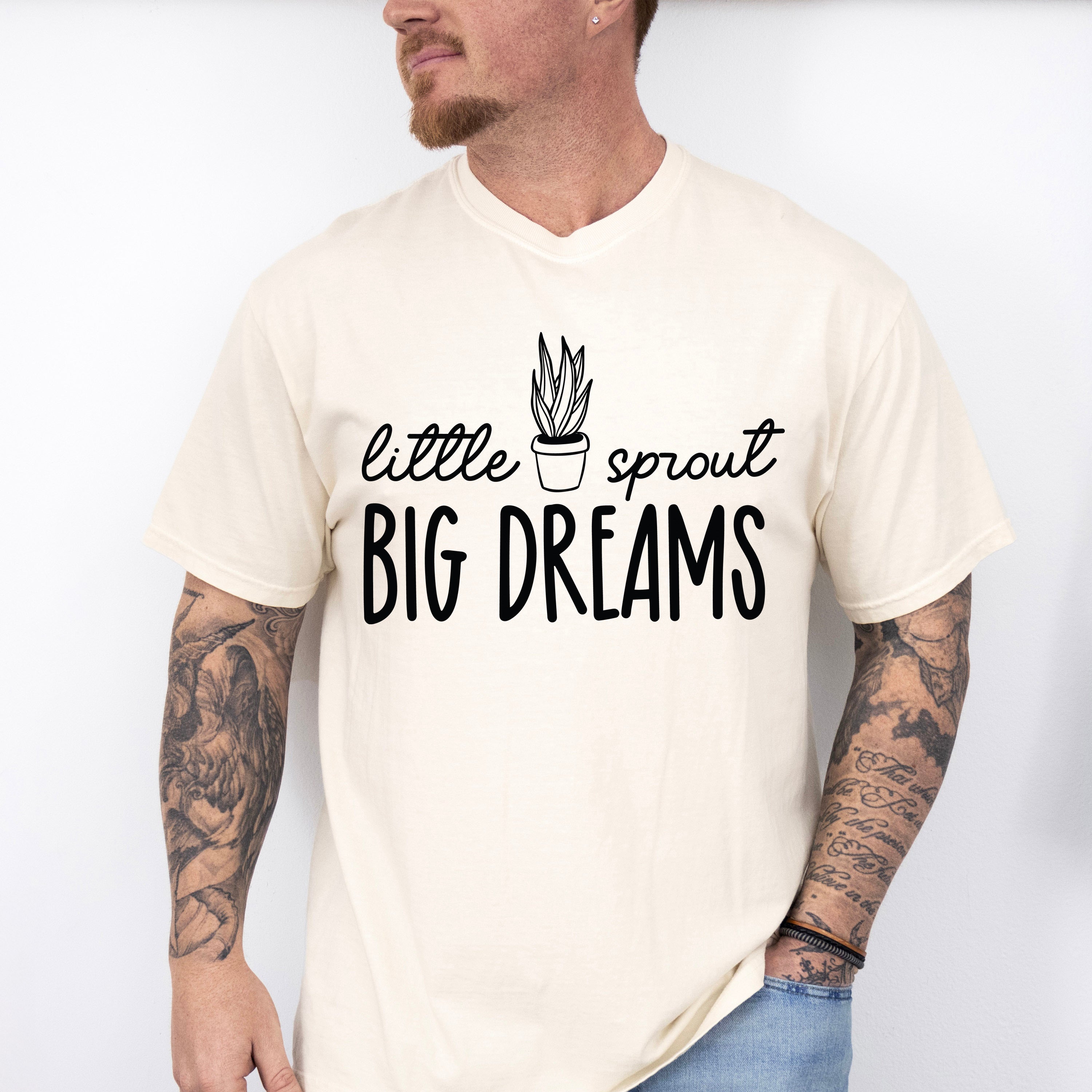 Little Sprout Big Dreams - Plants Unisex Crewneck T-Shirt Sweatshirt Hoodie