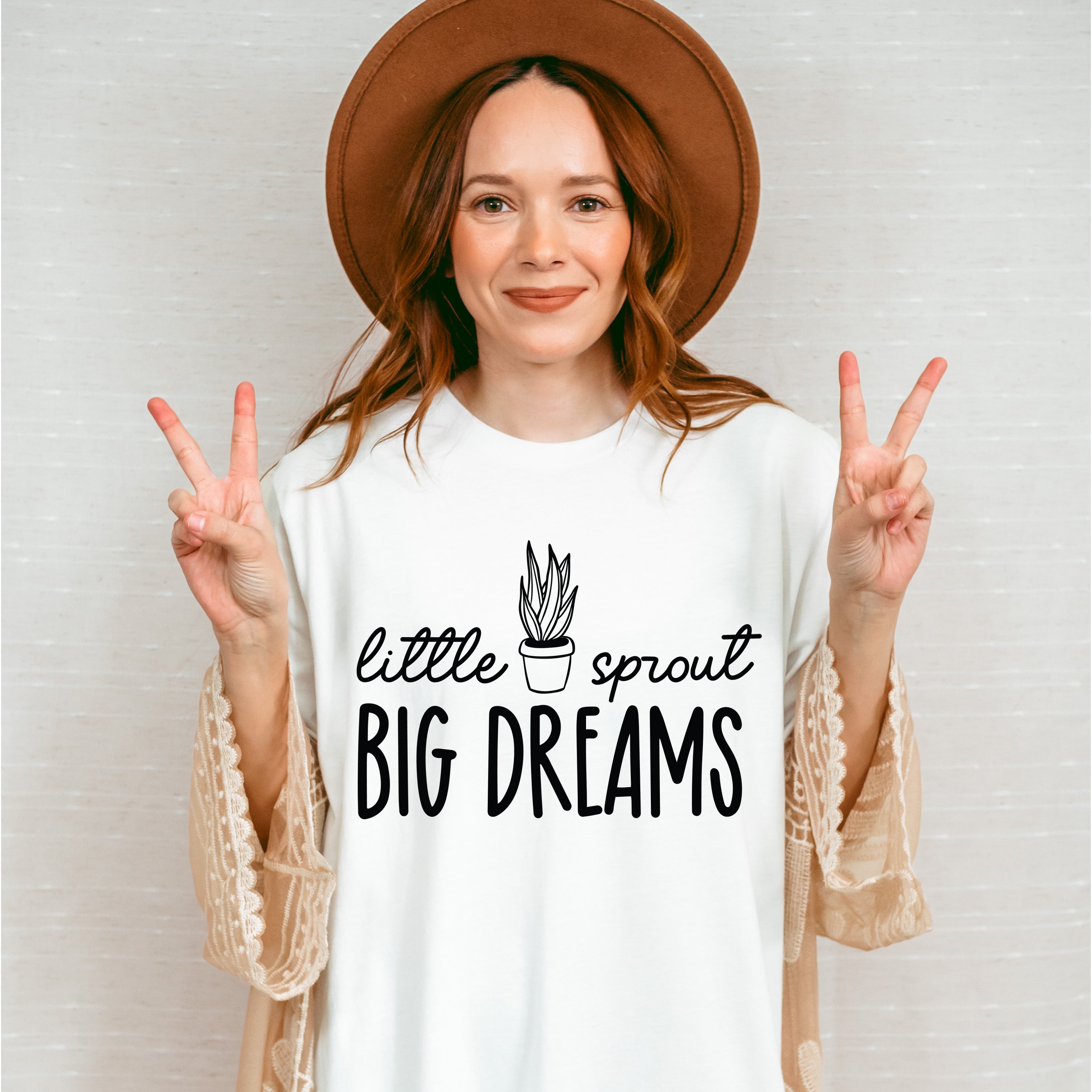 Little Sprout Big Dreams - Plants Unisex Crewneck T-Shirt Sweatshirt Hoodie
