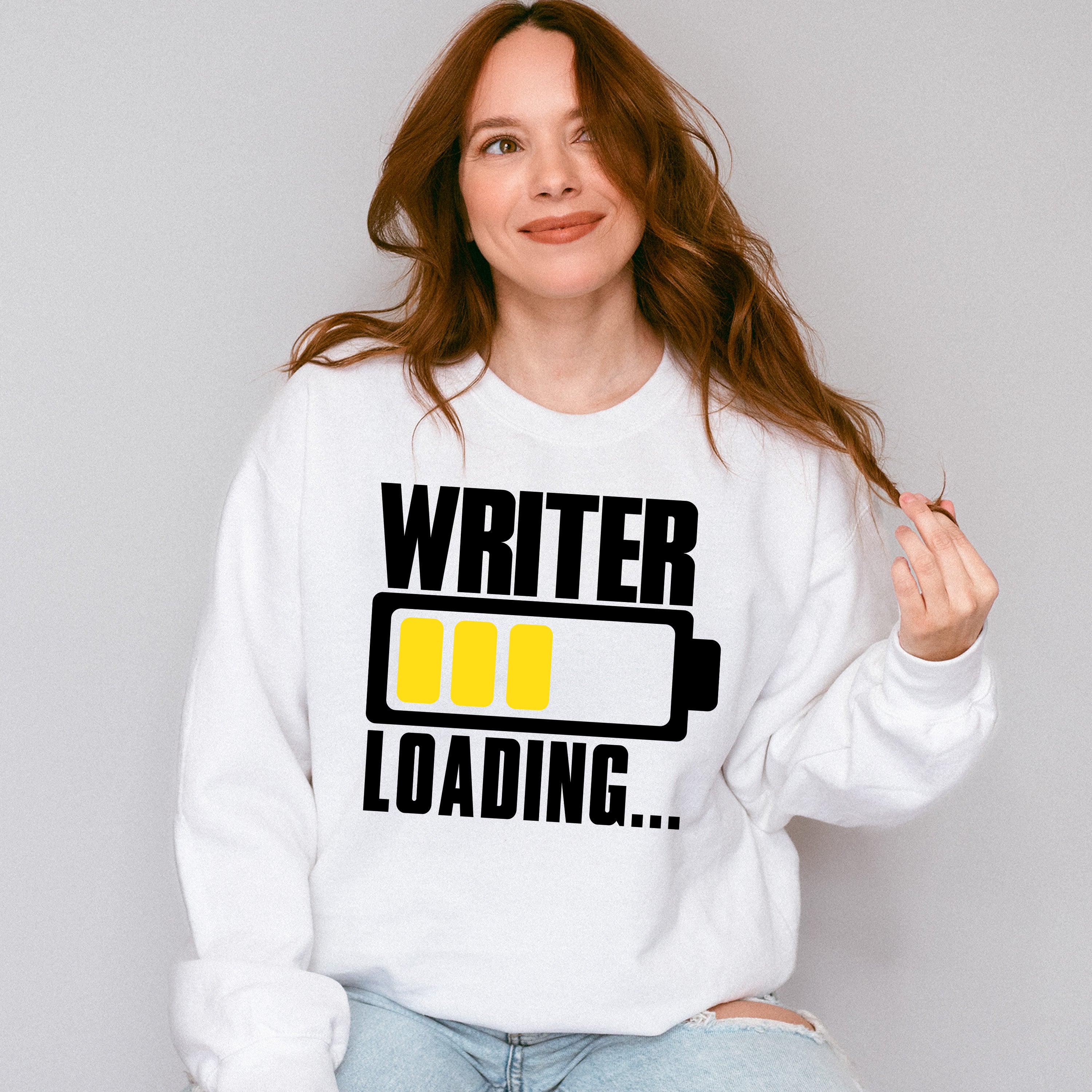Writing Loading - Writing Unisex Crewneck T-Shirt Sweatshirt Hoodie