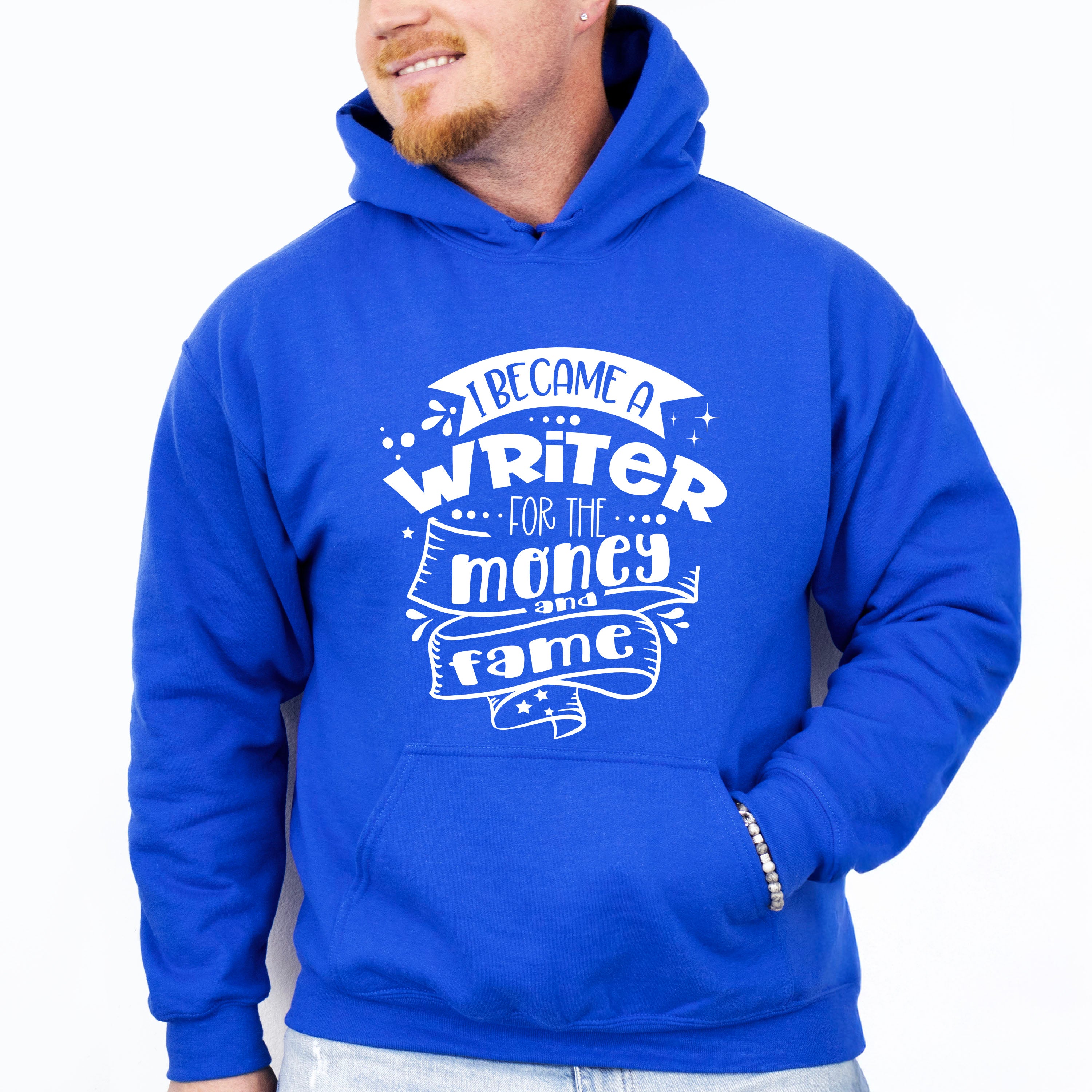 For The Money And Fame - Writing Unisex Crewneck T-Shirt Sweatshirt Hoodie
