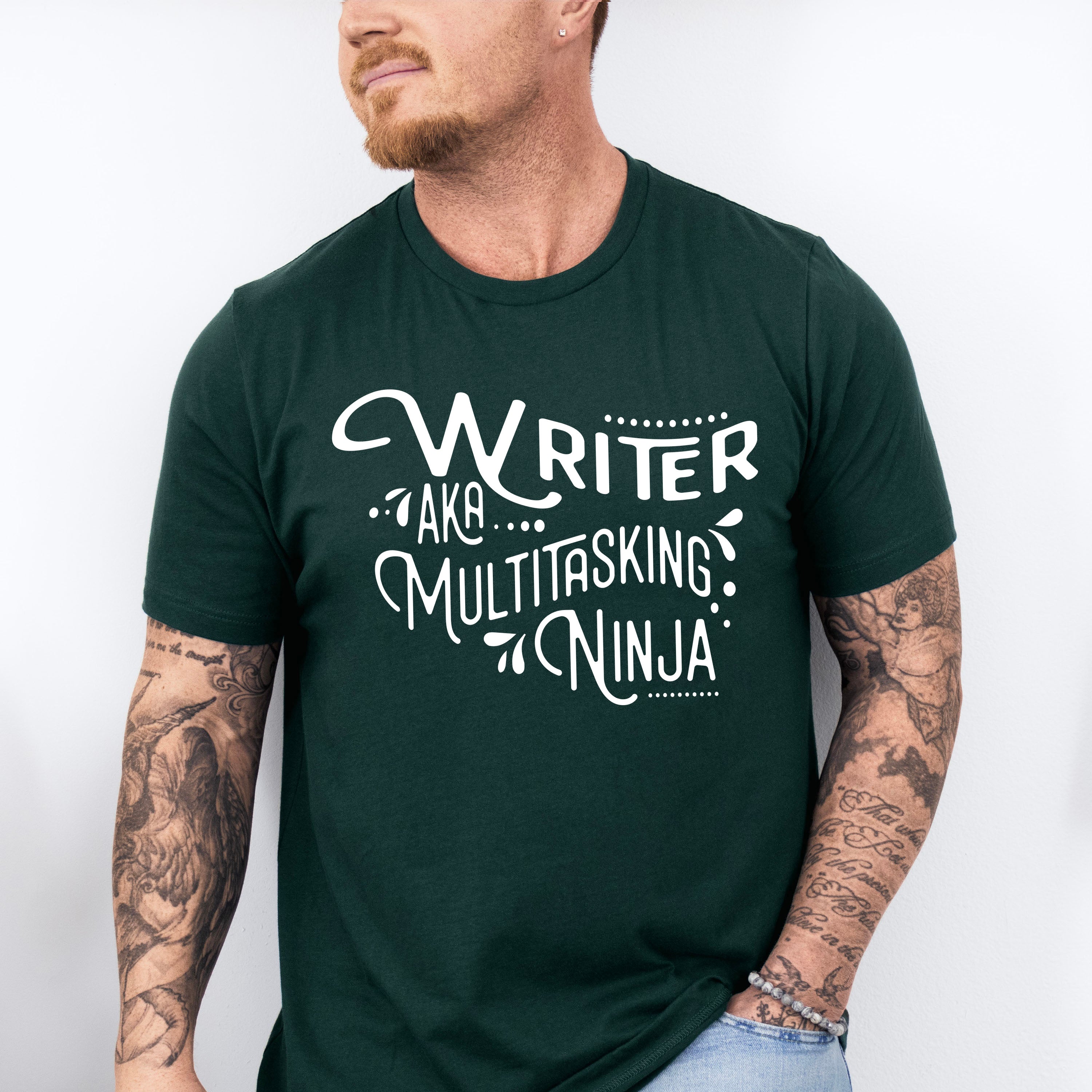 Writer AKA Multitasking Ninja - Writing Unisex Crewneck T-Shirt Sweatshirt Hoodie