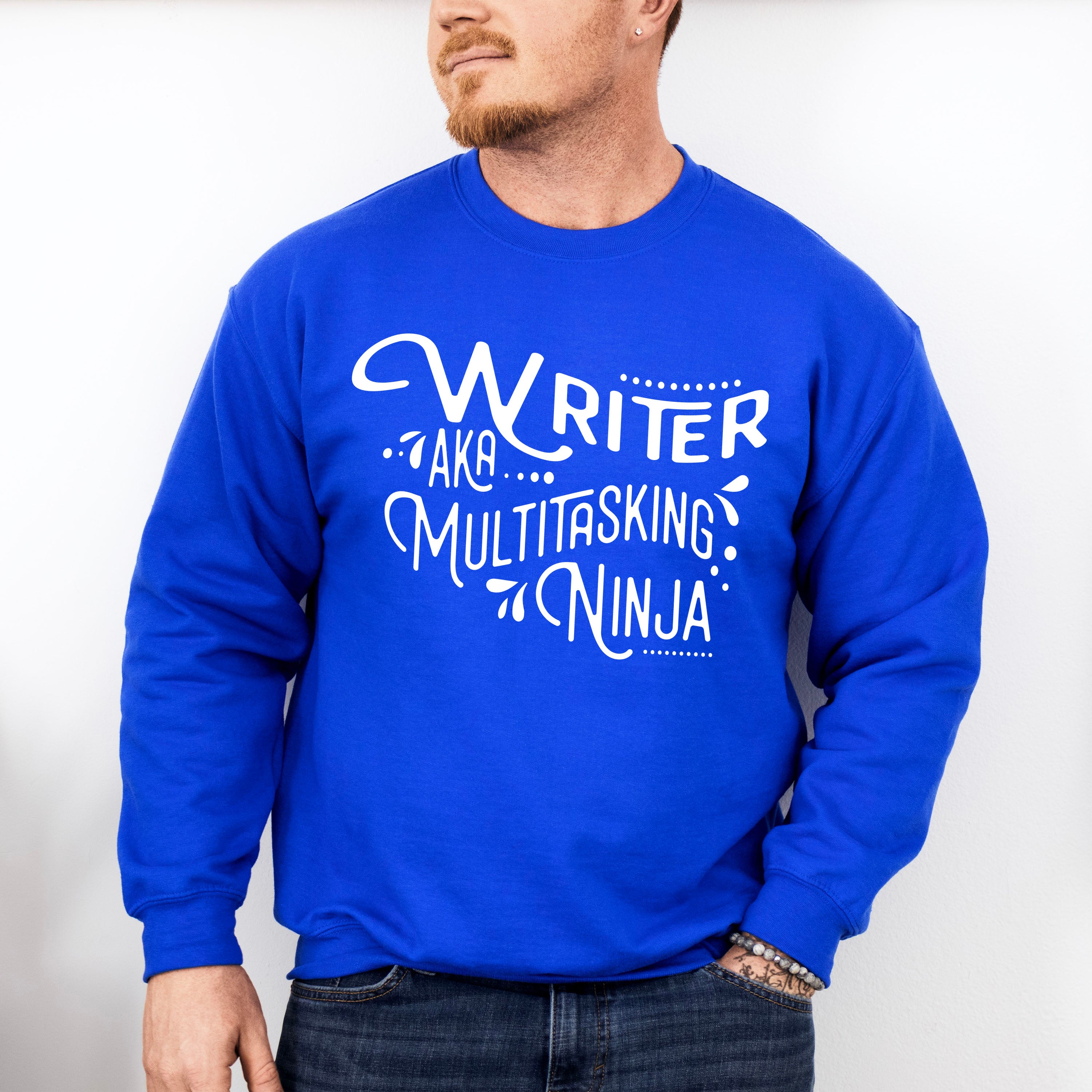 Writer AKA Multitasking Ninja - Writing Unisex Crewneck T-Shirt Sweatshirt Hoodie