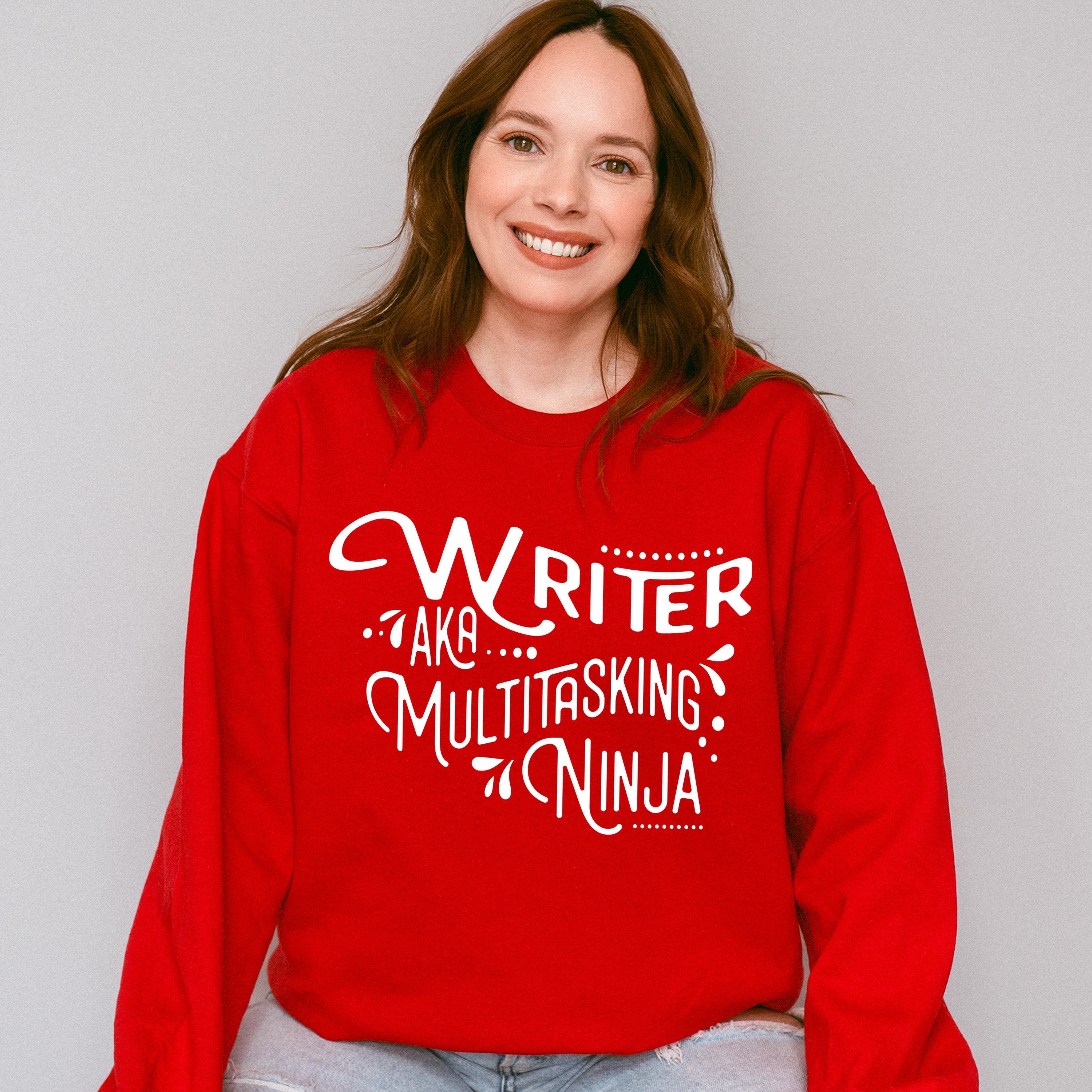 Writer AKA Multitasking Ninja - Writing Unisex Crewneck T-Shirt Sweatshirt Hoodie
