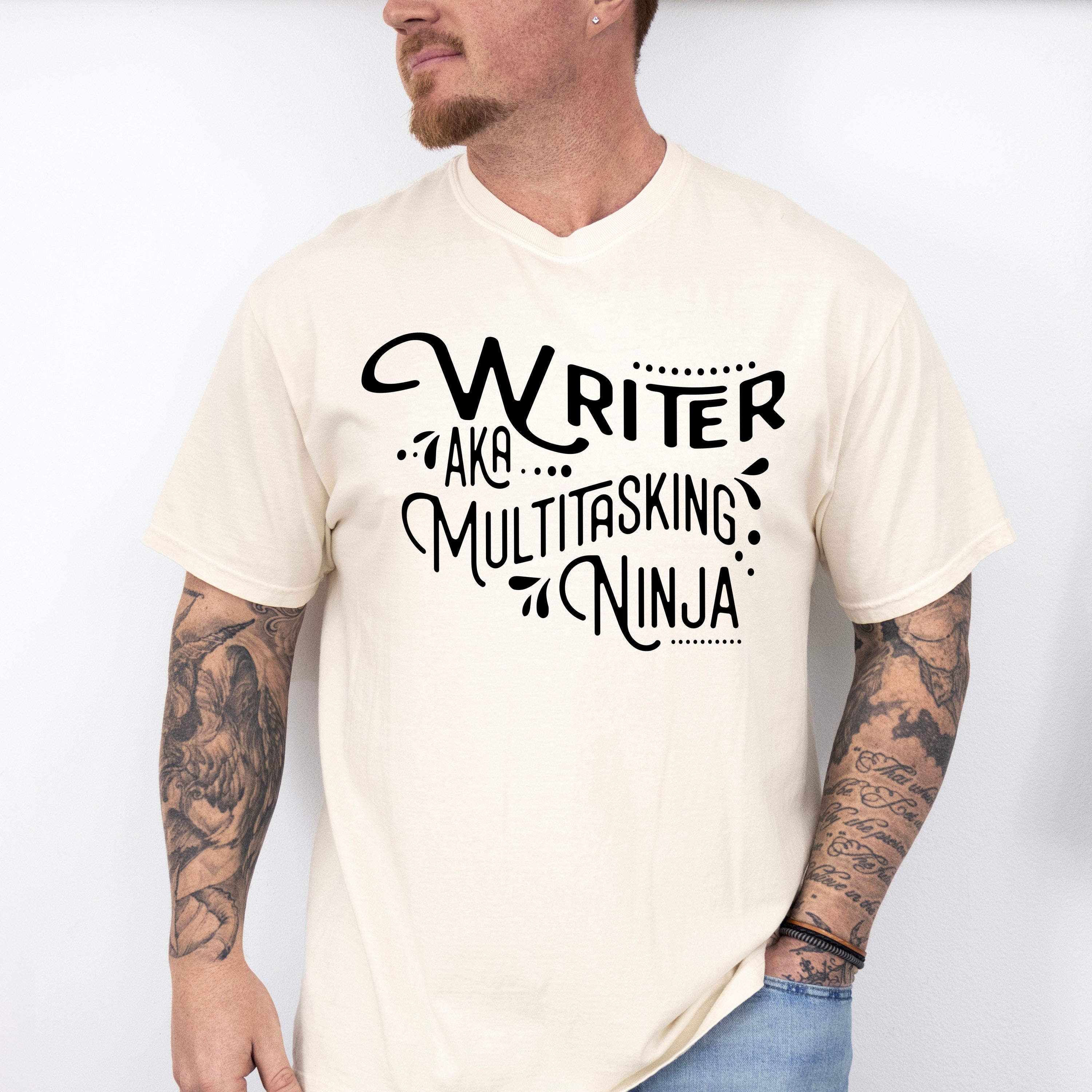 Writer AKA Multitasking Ninja - Writing Unisex Crewneck T-Shirt Sweatshirt Hoodie