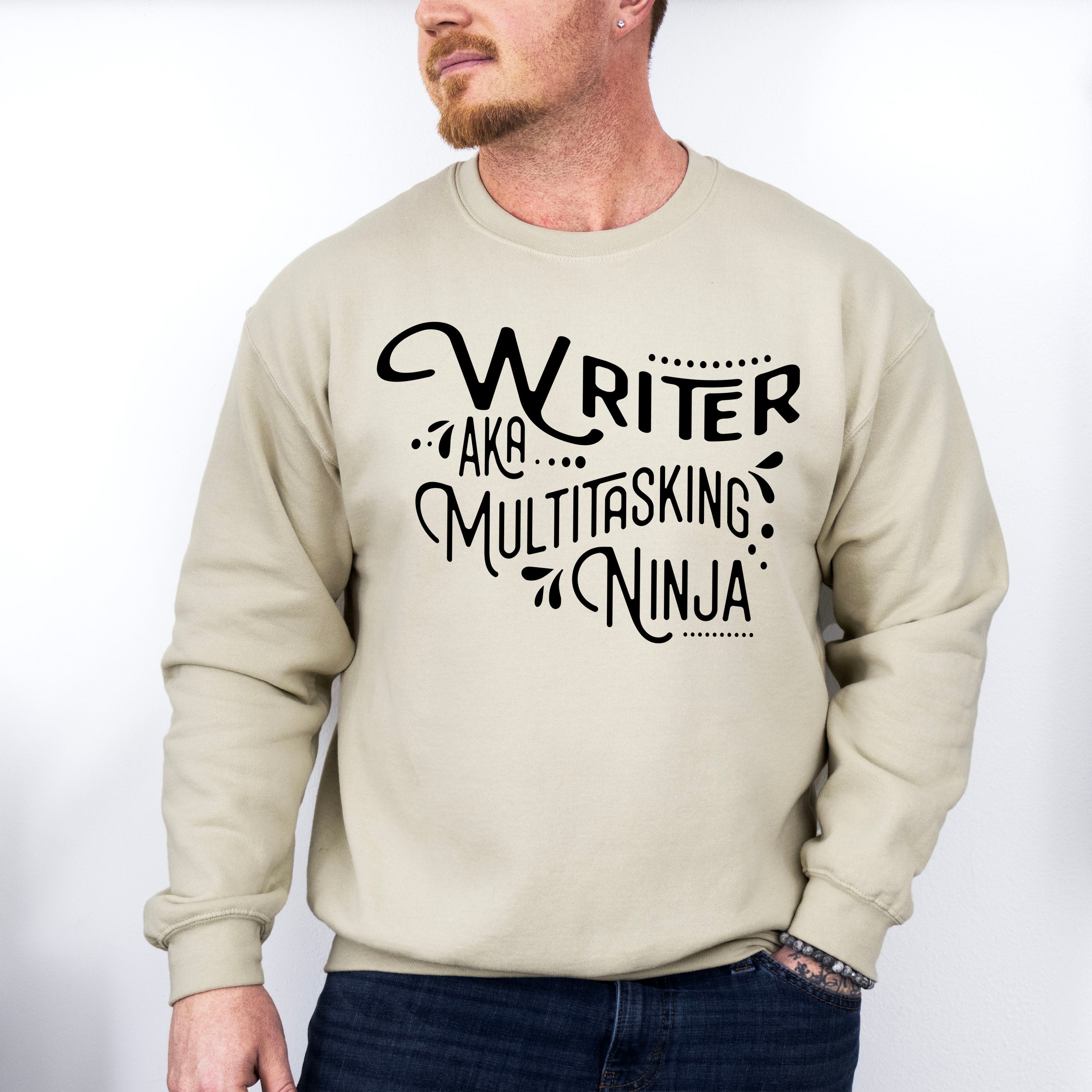 Writer AKA Multitasking Ninja - Writing Unisex Crewneck T-Shirt Sweatshirt Hoodie