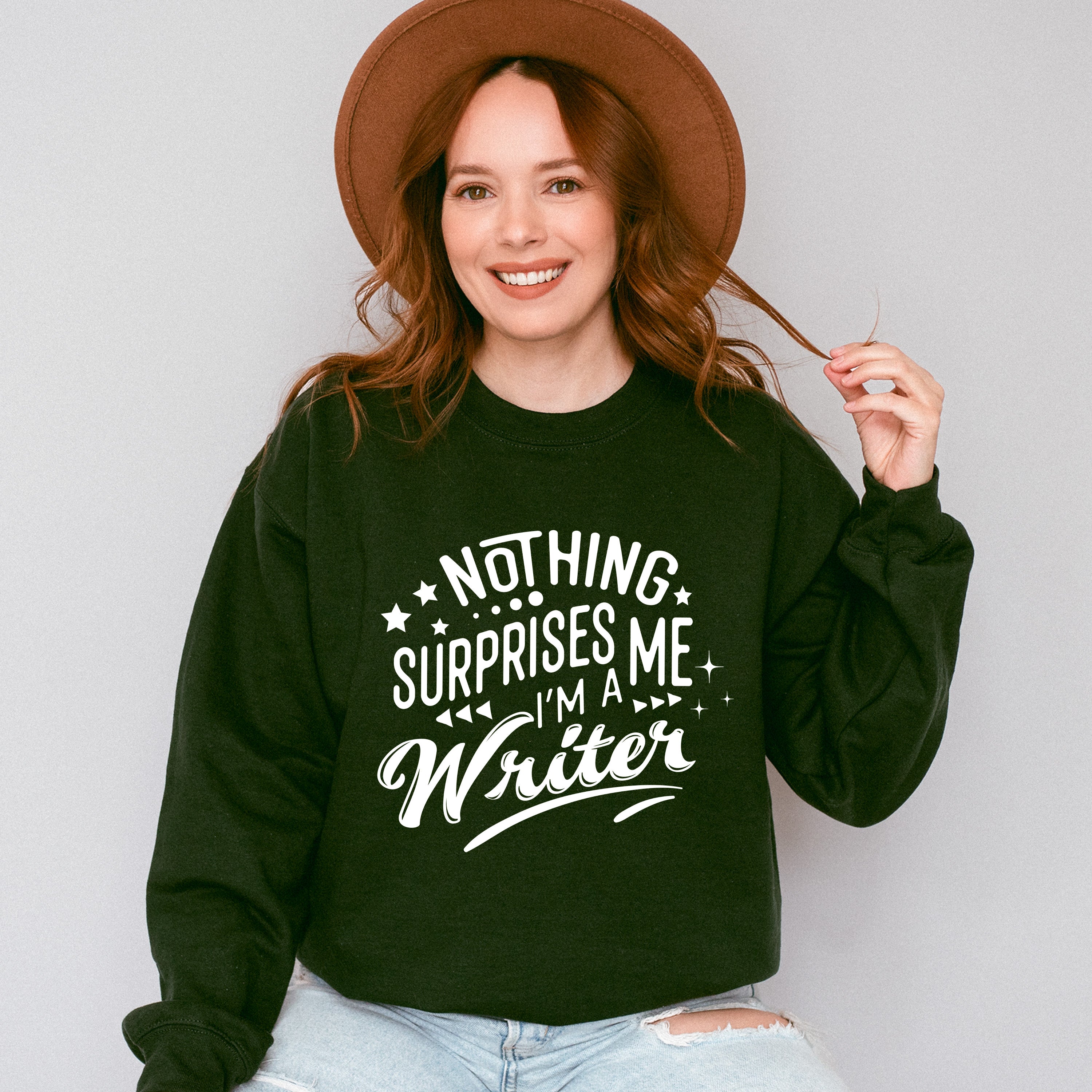 Nothing Surprises Me - Writing Unisex Crewneck T-Shirt Sweatshirt Hoodie