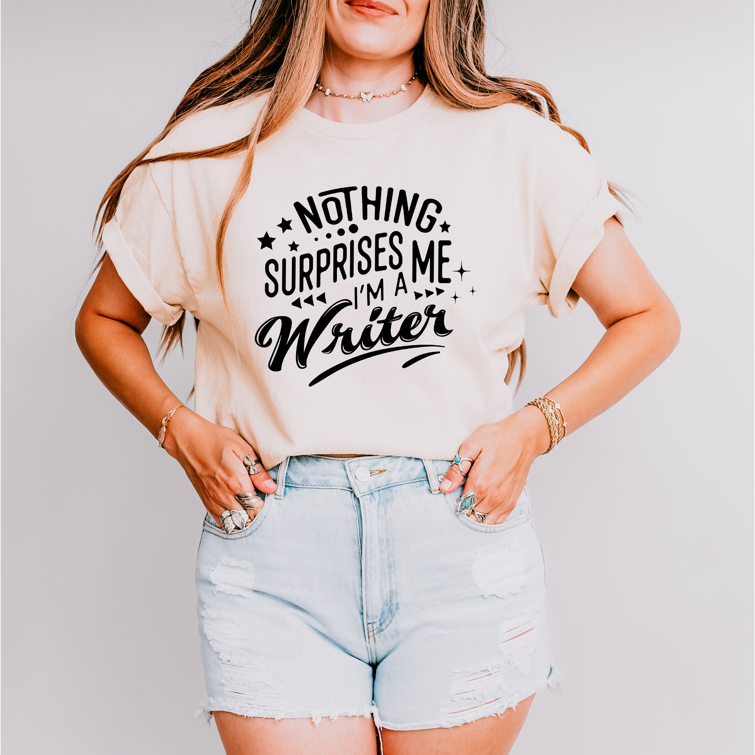 Nothing Surprises Me - Writing Unisex Crewneck T-Shirt Sweatshirt Hoodie