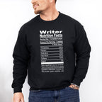 Writer Nutrition Facts - Writing Unisex Crewneck T-Shirt Sweatshirt Hoodie