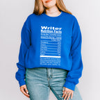 Writer Nutrition Facts - Writing Unisex Crewneck T-Shirt Sweatshirt Hoodie