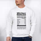 Writer Nutrition Facts - Writing Unisex Crewneck T-Shirt Sweatshirt Hoodie