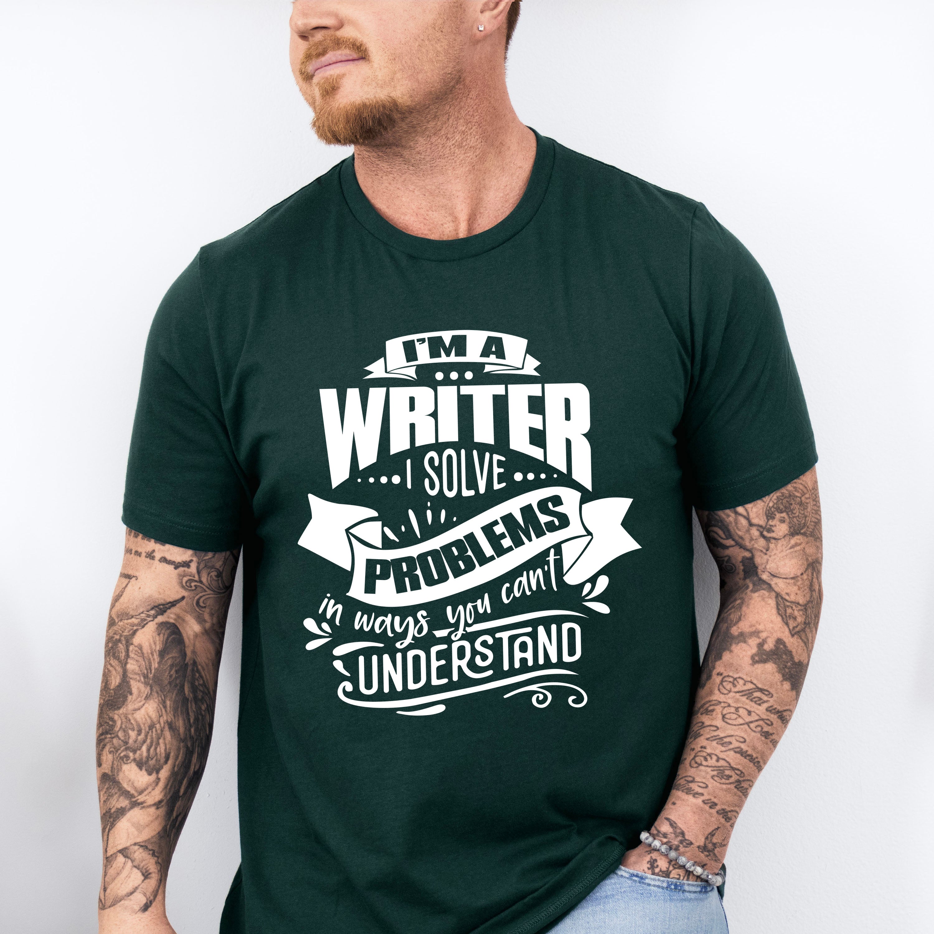 I Solve Problems - Writing Unisex Crewneck T-Shirt Sweatshirt Hoodie