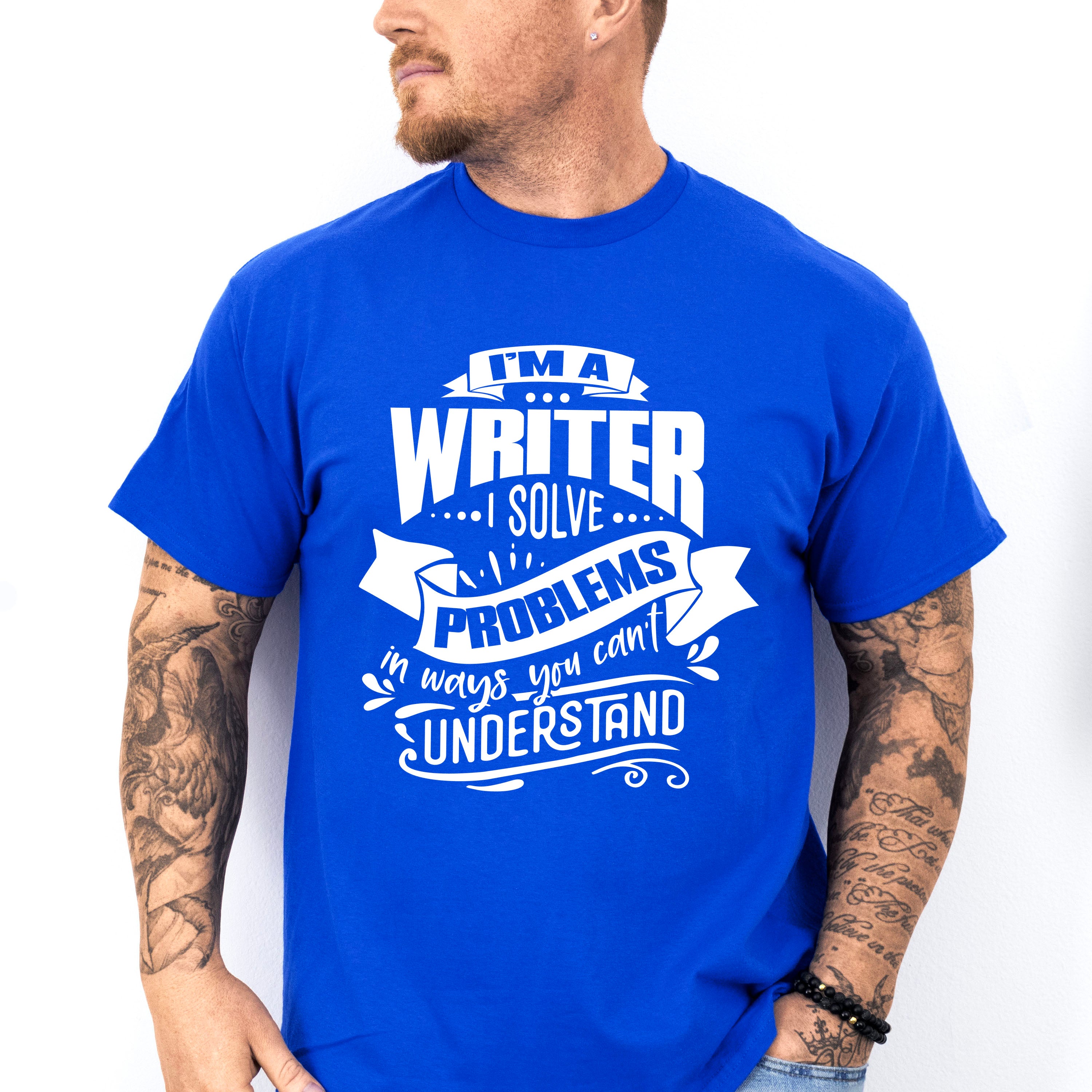 I Solve Problems - Writing Unisex Crewneck T-Shirt Sweatshirt Hoodie