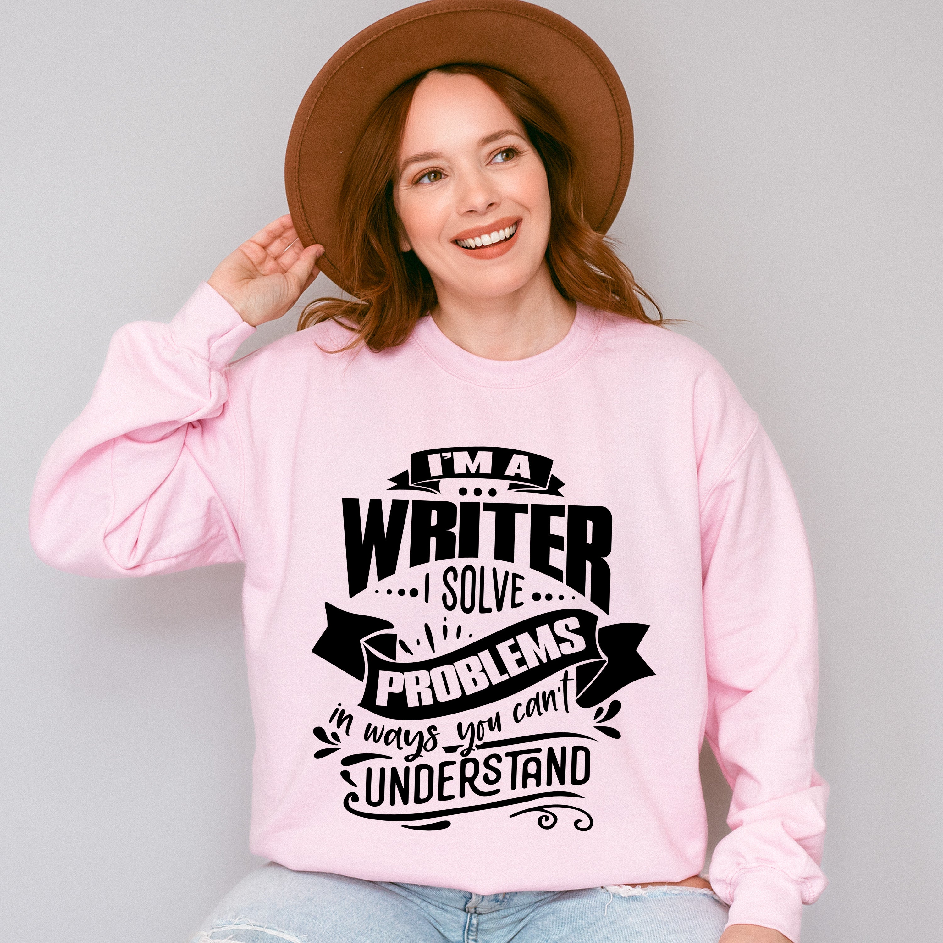 I Solve Problems - Writing Unisex Crewneck T-Shirt Sweatshirt Hoodie