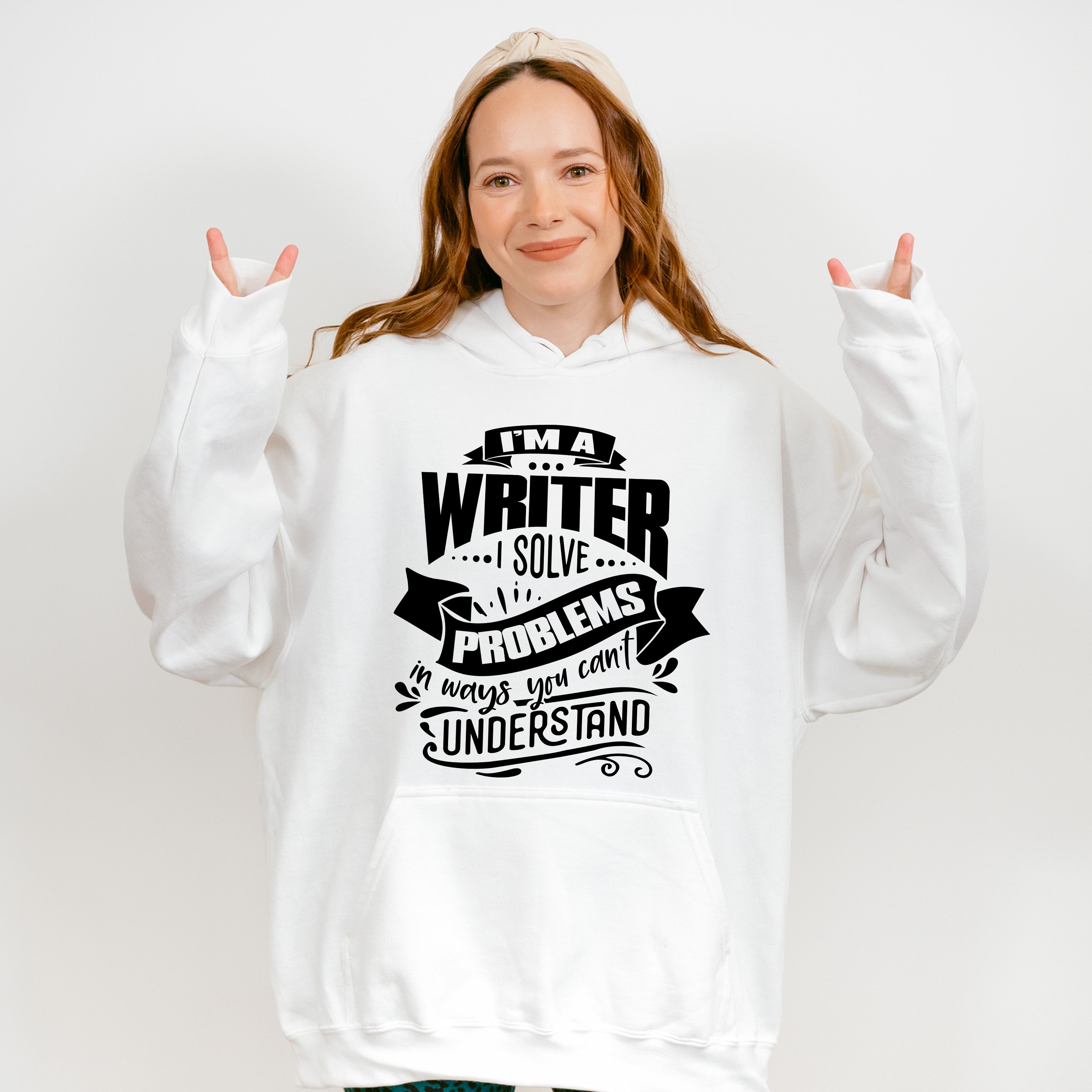 I Solve Problems - Writing Unisex Crewneck T-Shirt Sweatshirt Hoodie