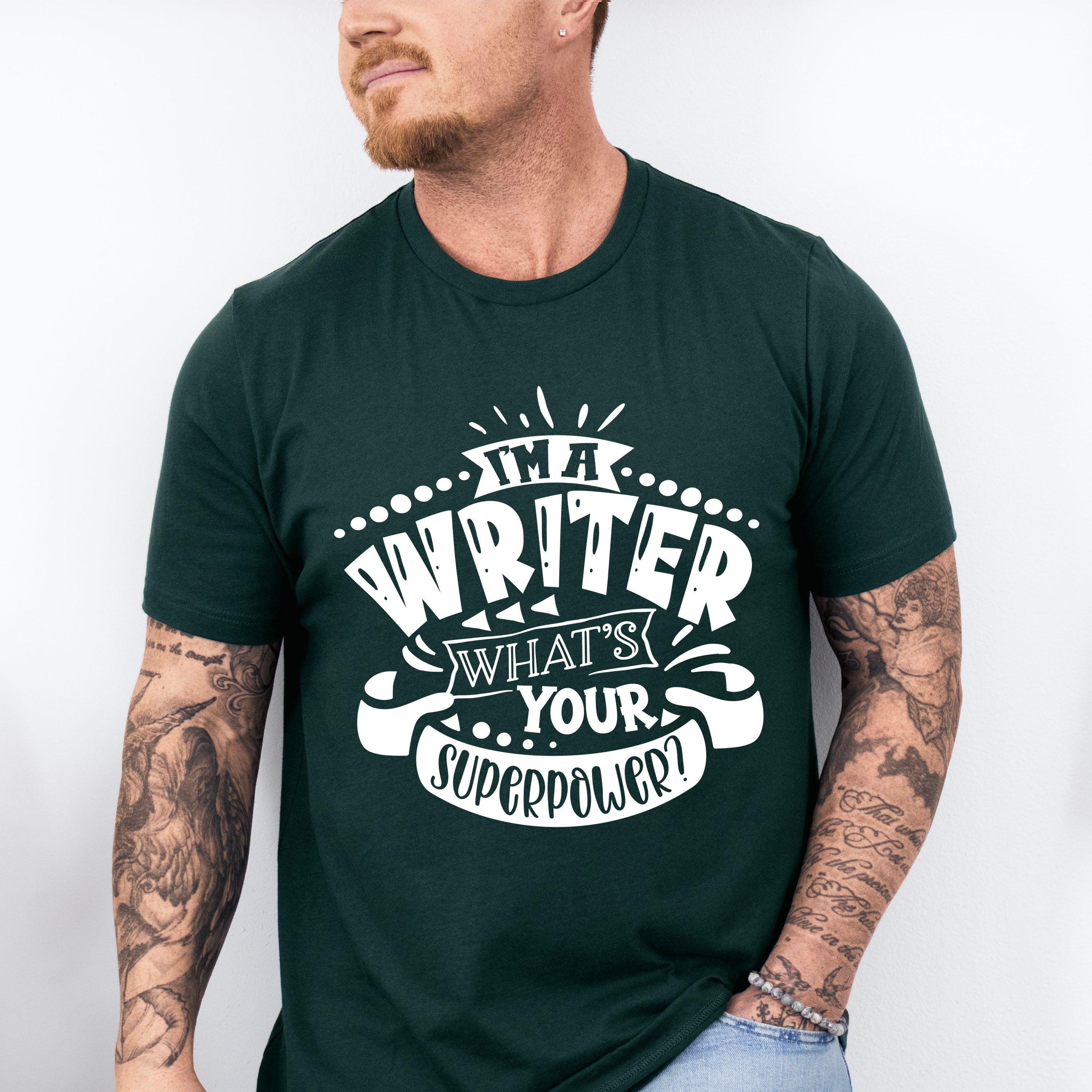 What's Your Superpower - Writing Unisex Crewneck T-Shirt Sweatshirt Hoodie