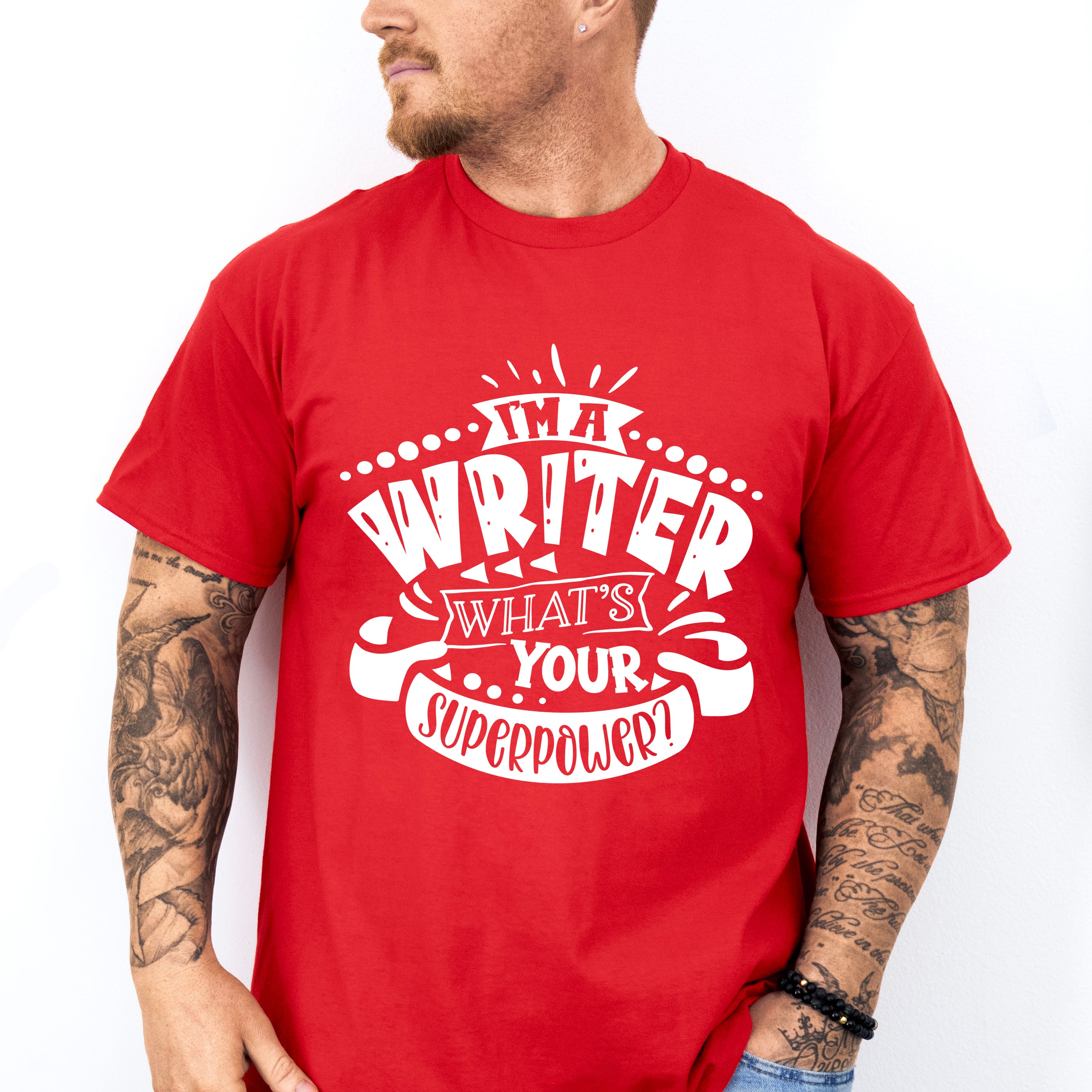 What's Your Superpower - Writing Unisex Crewneck T-Shirt Sweatshirt Hoodie