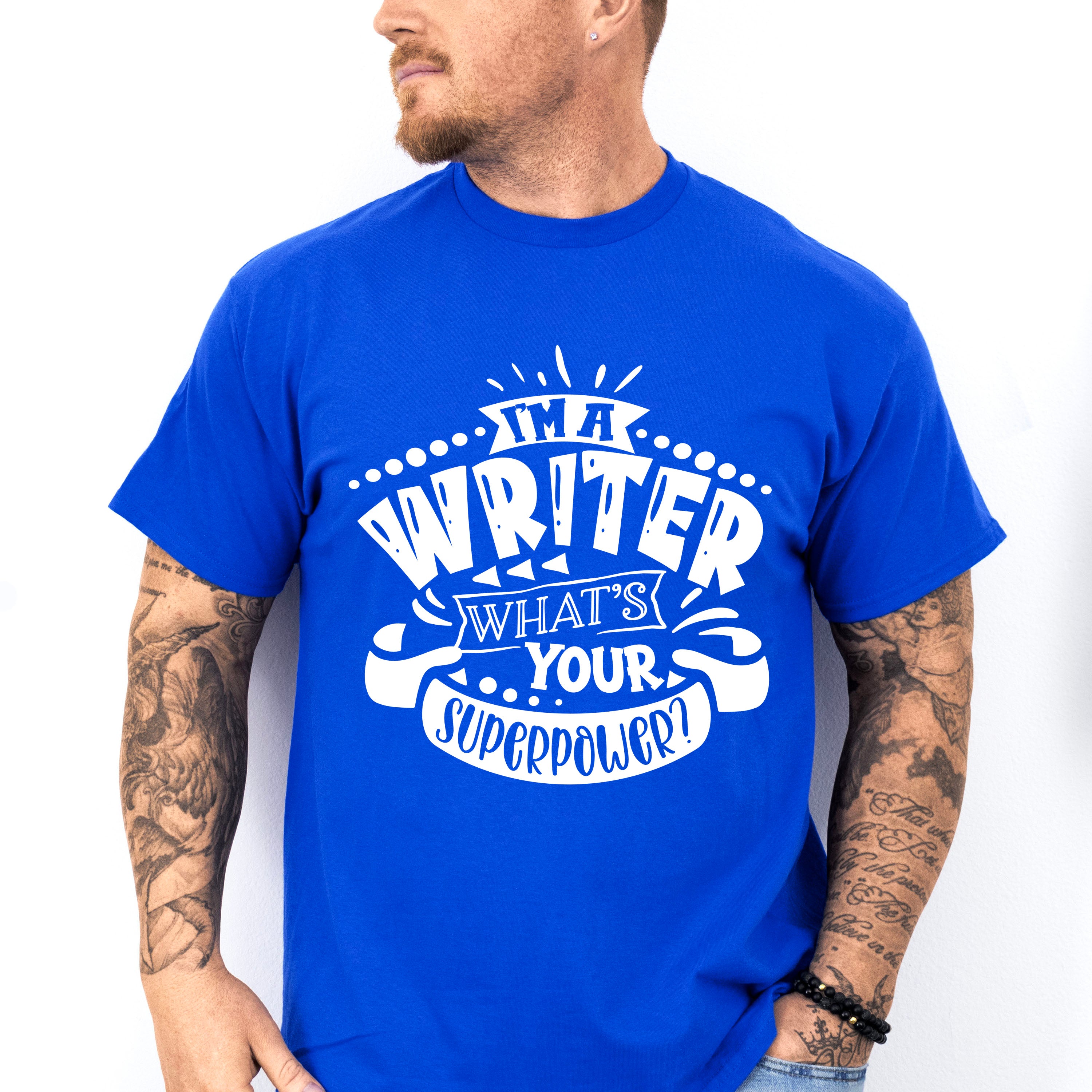 What's Your Superpower - Writing Unisex Crewneck T-Shirt Sweatshirt Hoodie