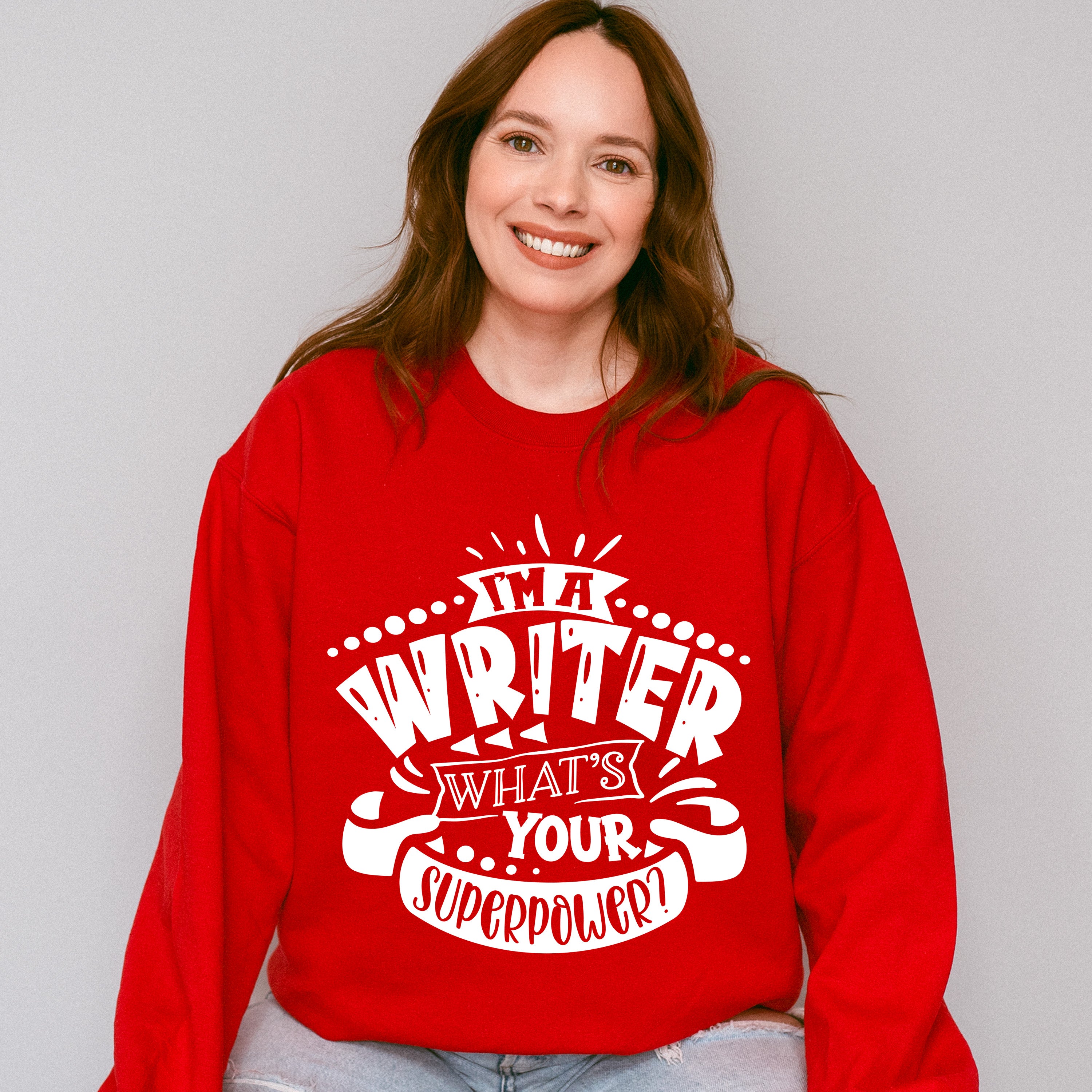 What's Your Superpower - Writing Unisex Crewneck T-Shirt Sweatshirt Hoodie