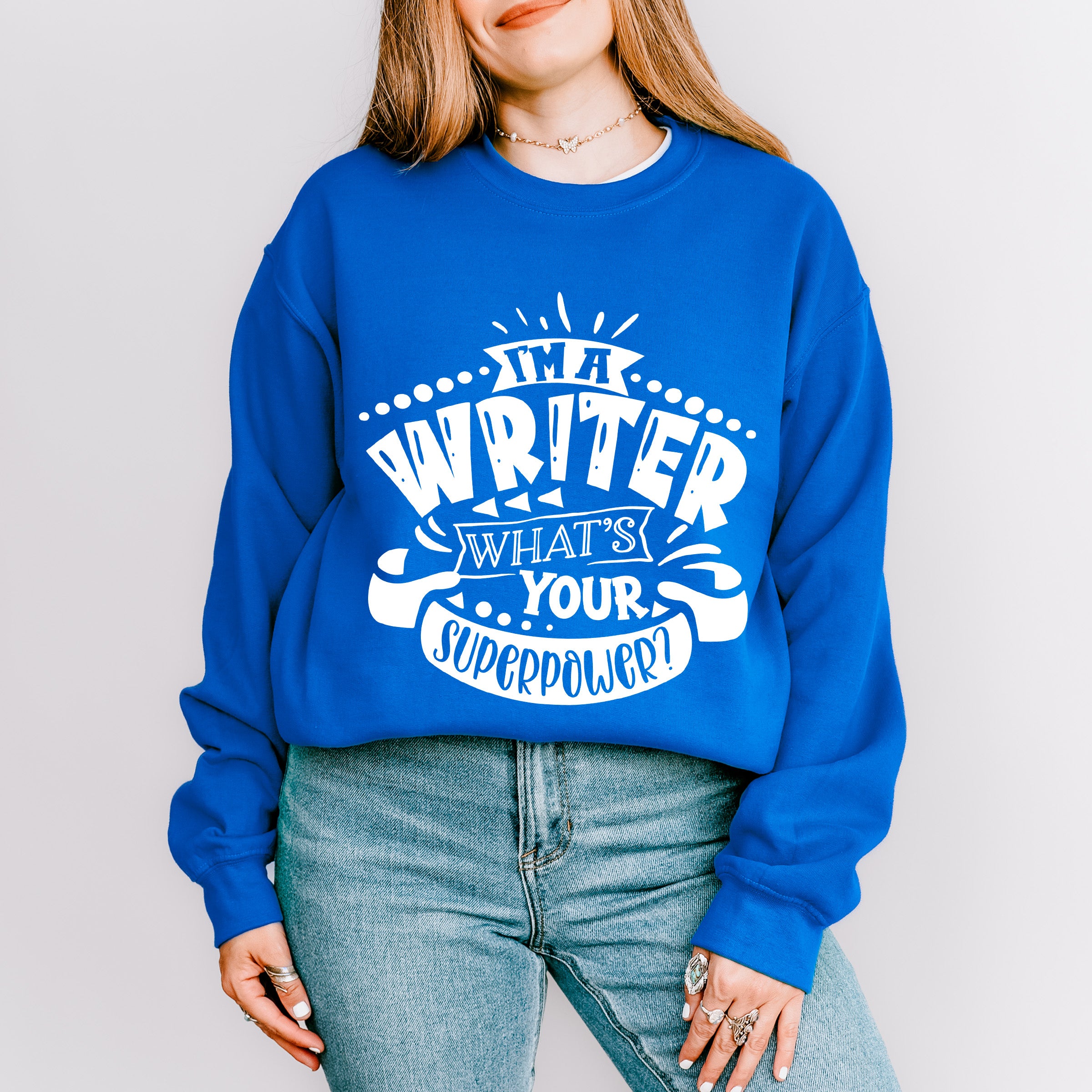 What's Your Superpower - Writing Unisex Crewneck T-Shirt Sweatshirt Hoodie
