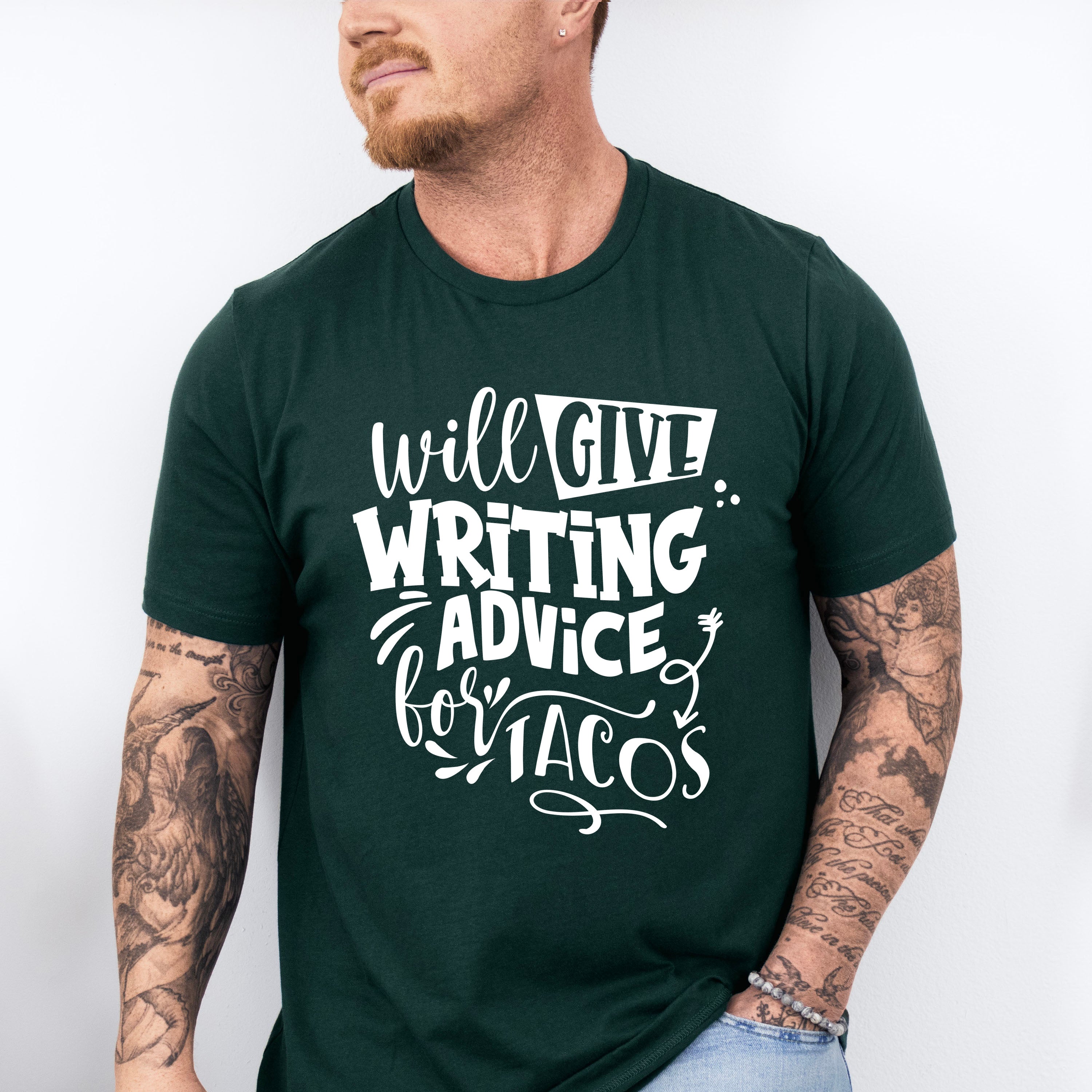 Writing Advice For Tacos - Writing Unisex Crewneck T-Shirt Sweatshirt Hoodie