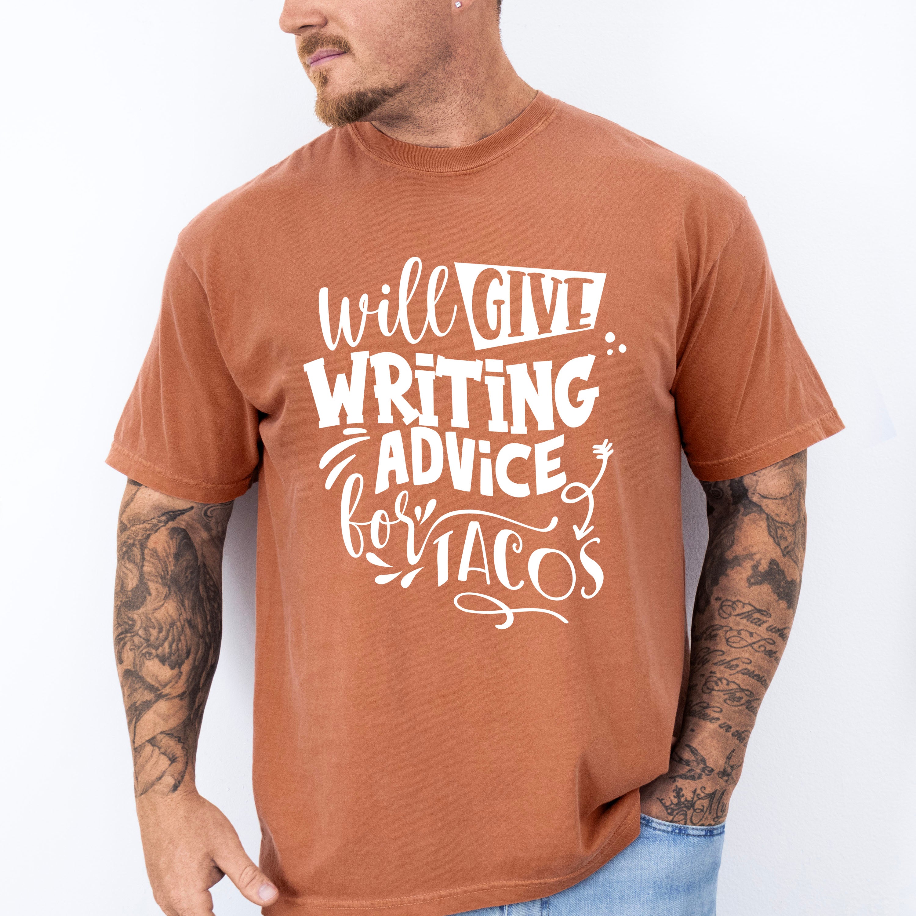 Writing Advice For Tacos - Writing Unisex Crewneck T-Shirt Sweatshirt Hoodie