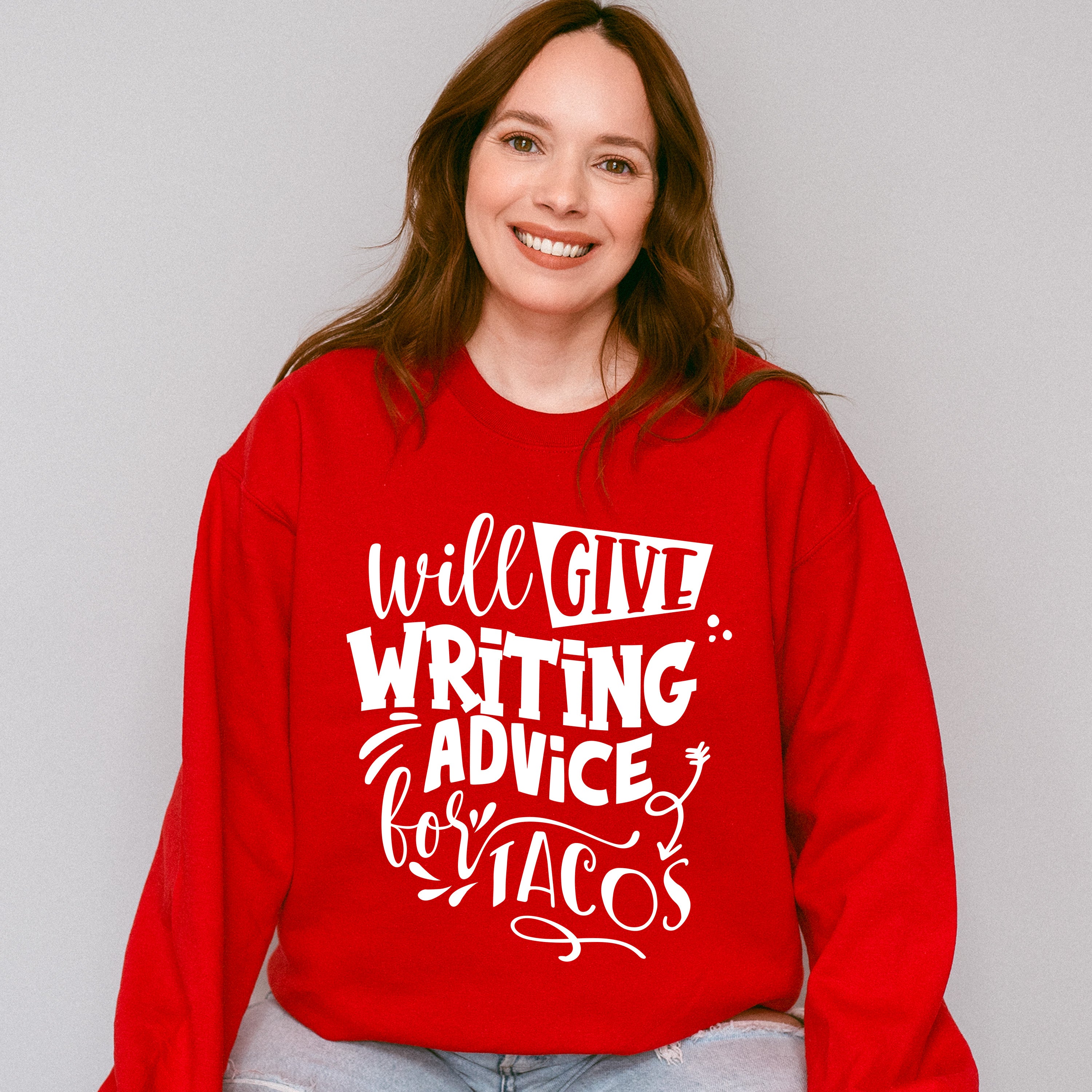 Writing Advice For Tacos - Writing Unisex Crewneck T-Shirt Sweatshirt Hoodie