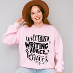 Writing Advice For Tacos - Writing Unisex Crewneck T-Shirt Sweatshirt Hoodie