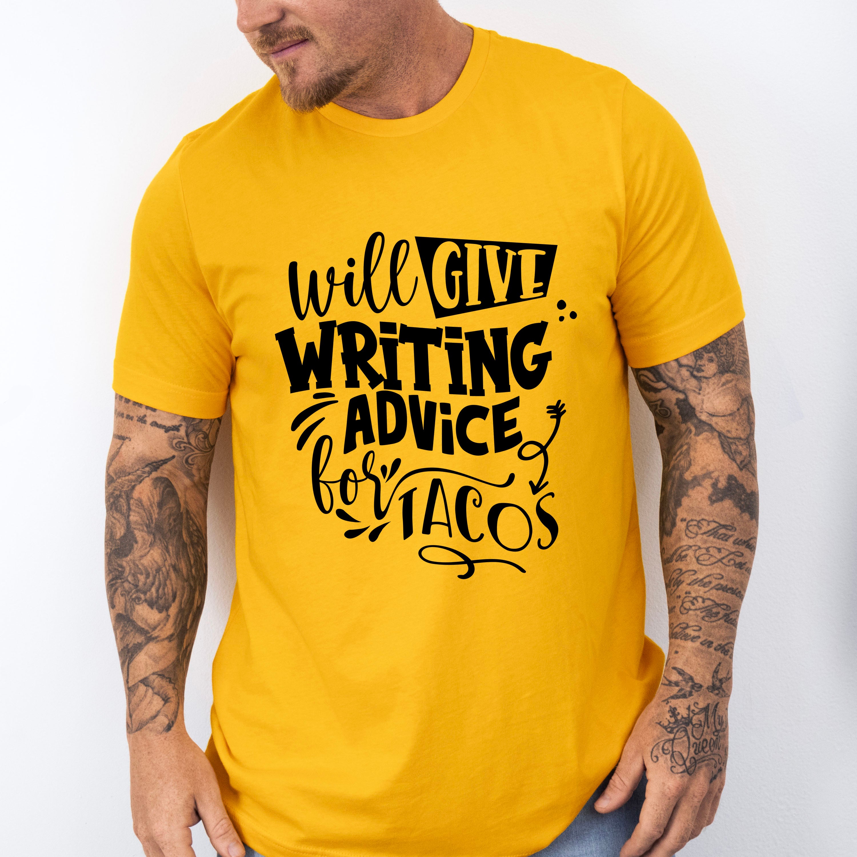 Writing Advice For Tacos - Writing Unisex Crewneck T-Shirt Sweatshirt Hoodie