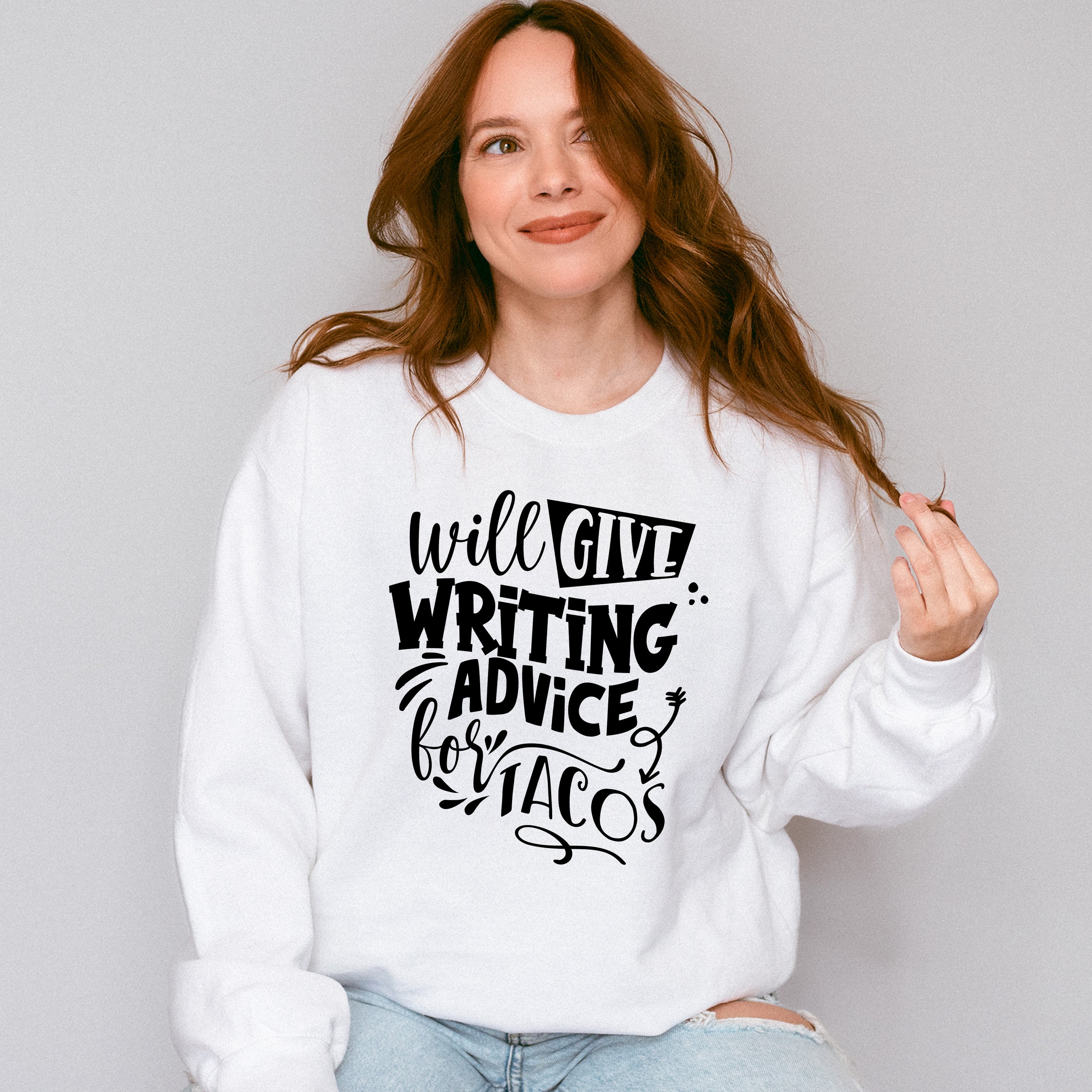 Writing Advice For Tacos - Writing Unisex Crewneck T-Shirt Sweatshirt Hoodie