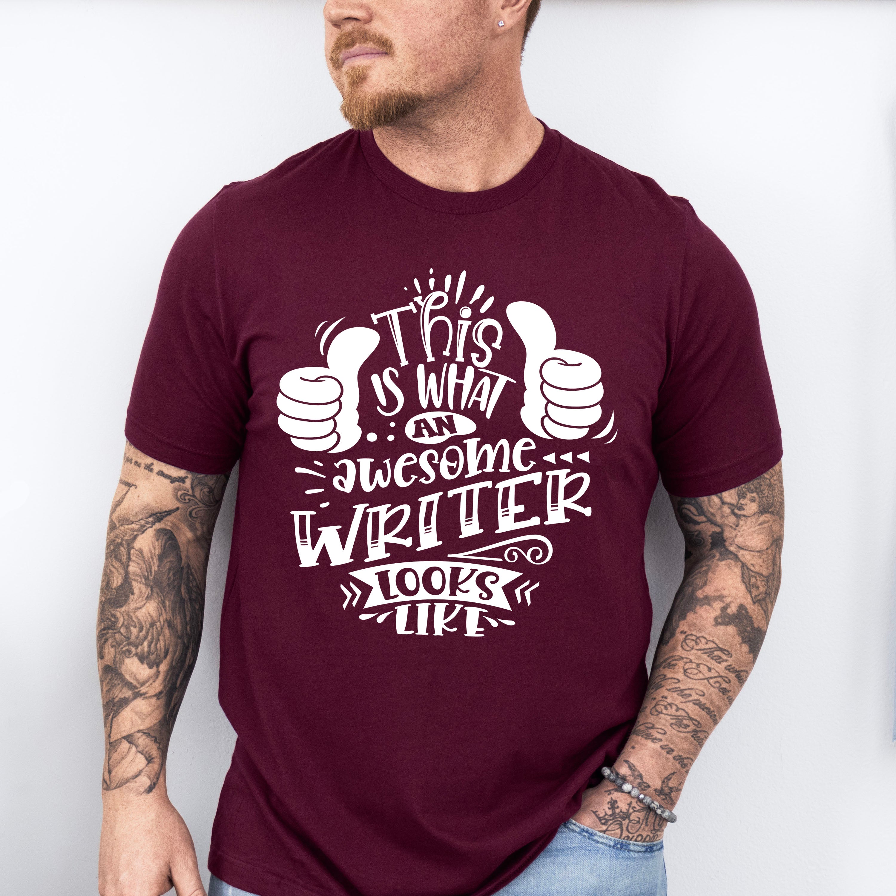 Awesome Writer Looks Like - Writing Unisex Crewneck T-Shirt Sweatshirt Hoodie