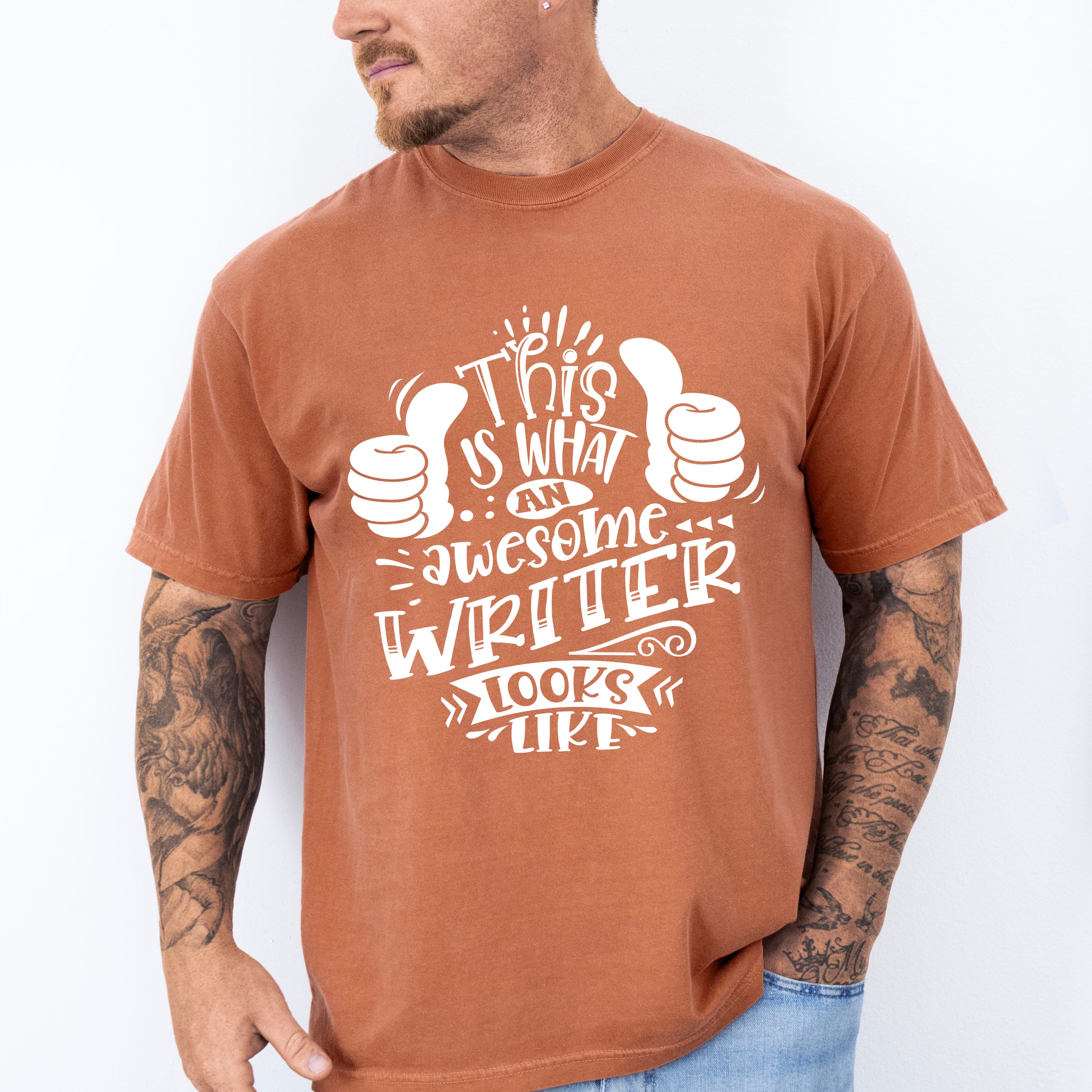 Awesome Writer Looks Like - Writing Unisex Crewneck T-Shirt Sweatshirt Hoodie