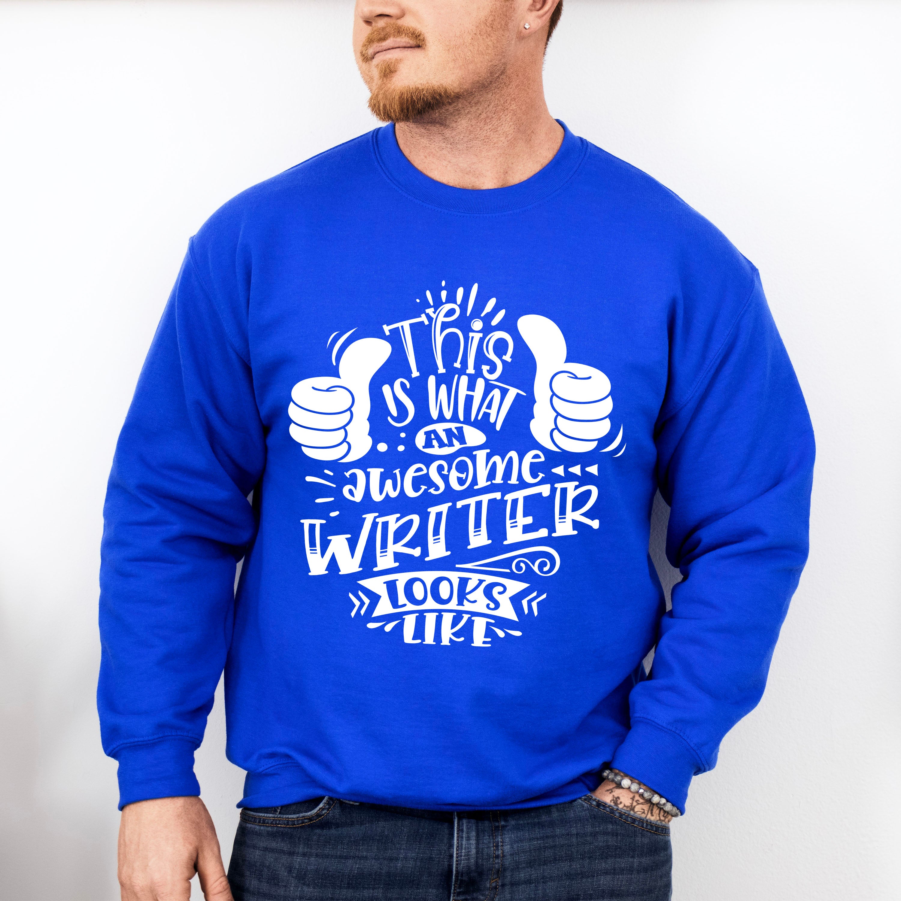 Awesome Writer Looks Like - Writing Unisex Crewneck T-Shirt Sweatshirt Hoodie