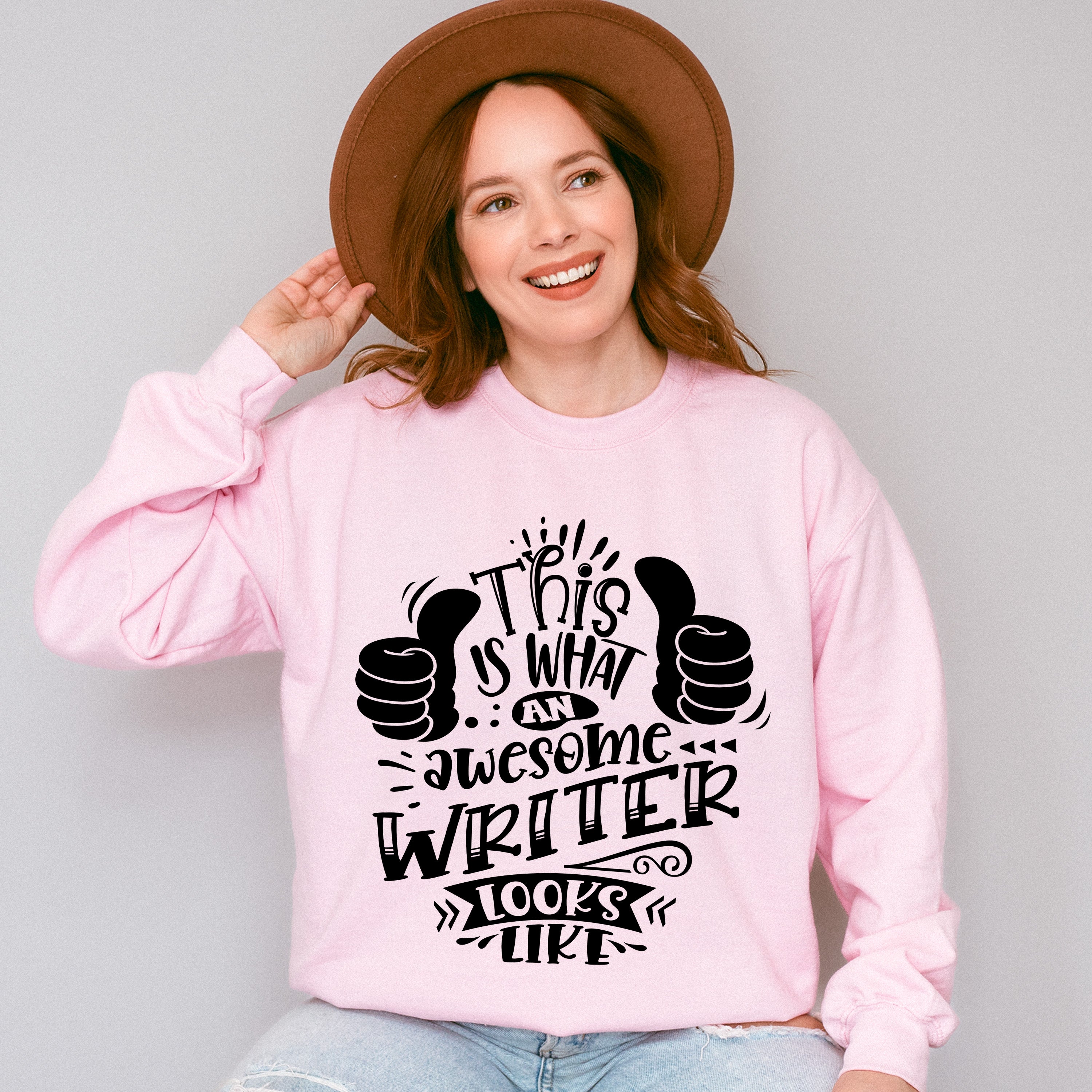 Awesome Writer Looks Like - Writing Unisex Crewneck T-Shirt Sweatshirt Hoodie