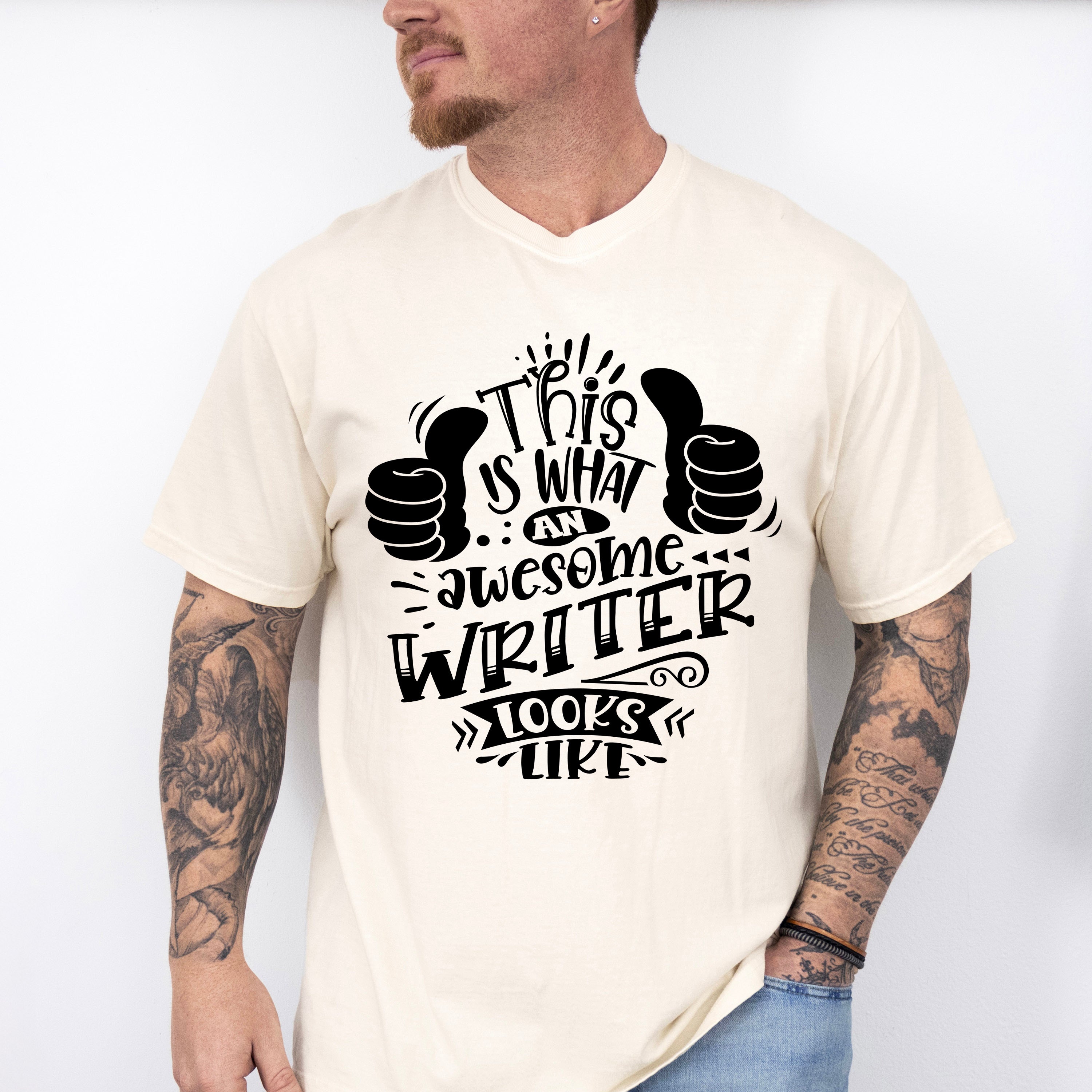 Awesome Writer Looks Like - Writing Unisex Crewneck T-Shirt Sweatshirt Hoodie