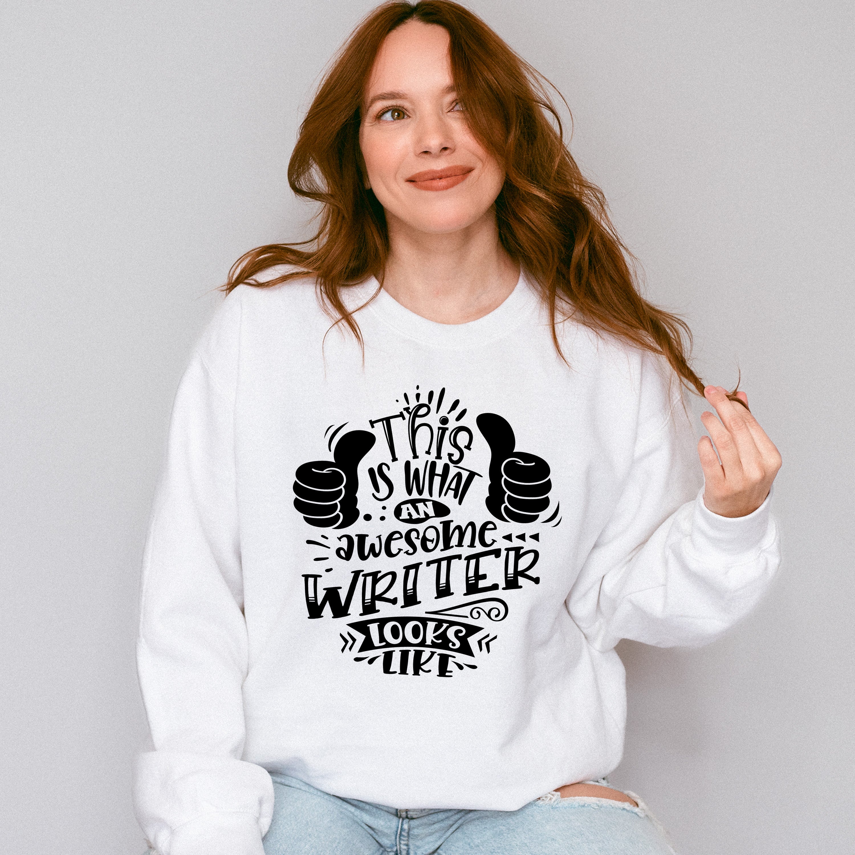 Awesome Writer Looks Like - Writing Unisex Crewneck T-Shirt Sweatshirt Hoodie