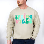 Spring Vibes Design - Spring Unisex Crewneck T-Shirt Sweatshirt Hoodie