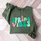 Spring Vibes Design - Spring Unisex Crewneck T-Shirt Sweatshirt Hoodie